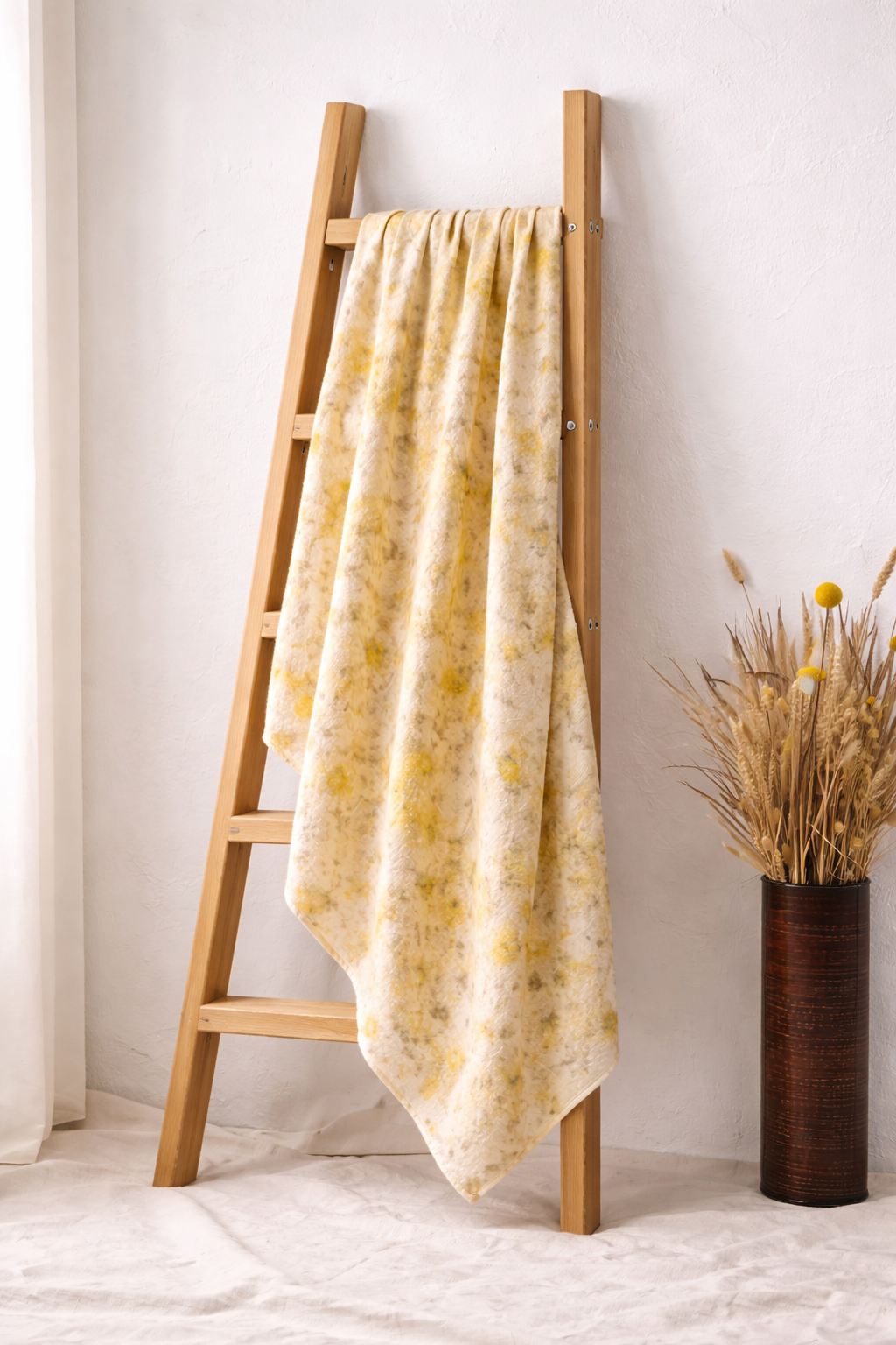 "Sun" Botanical Bundle Dyed Organic Cotton Throw