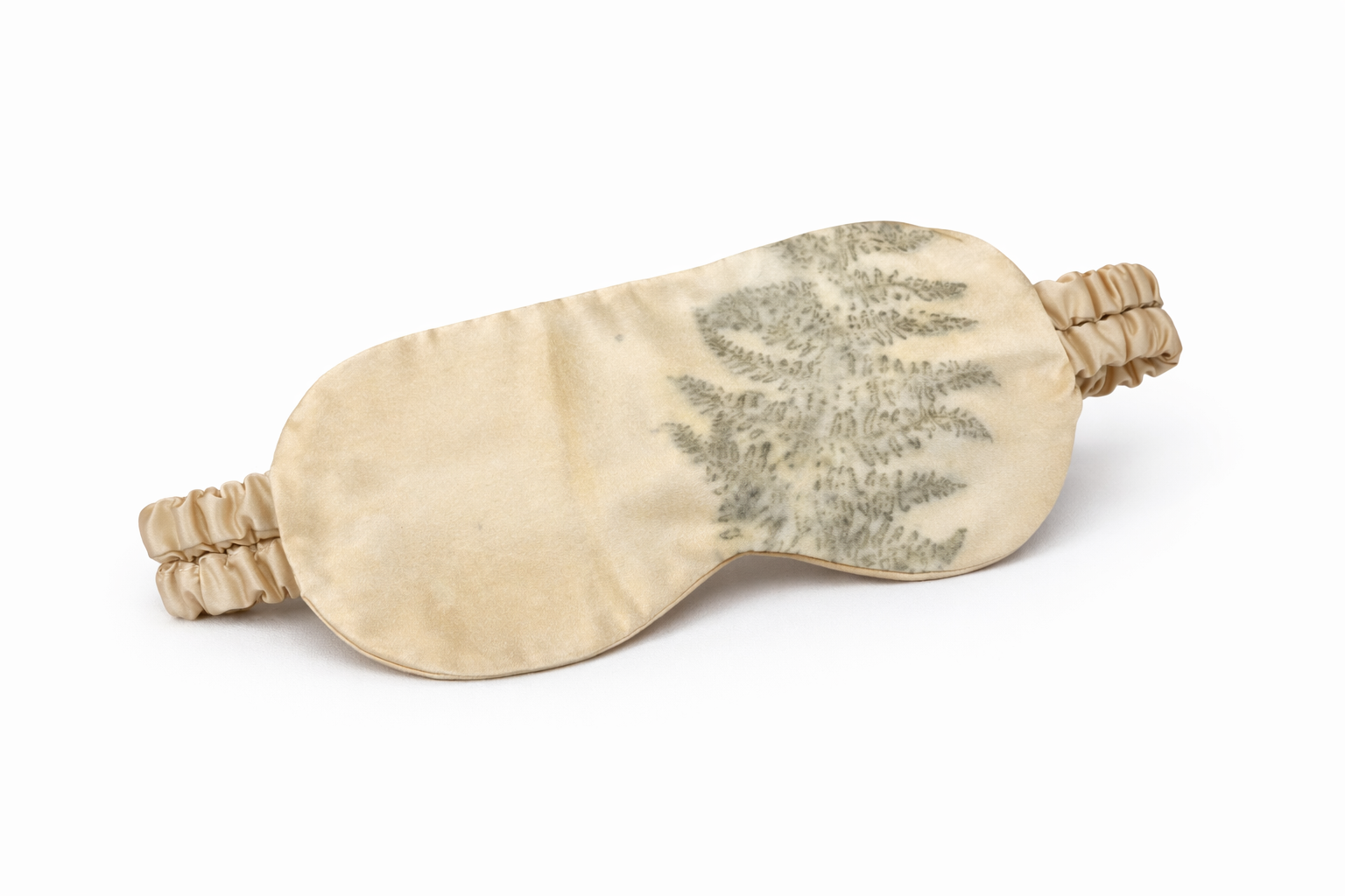 "Ferns" Eco-Printed Silk Sleep Mask with Ferns
