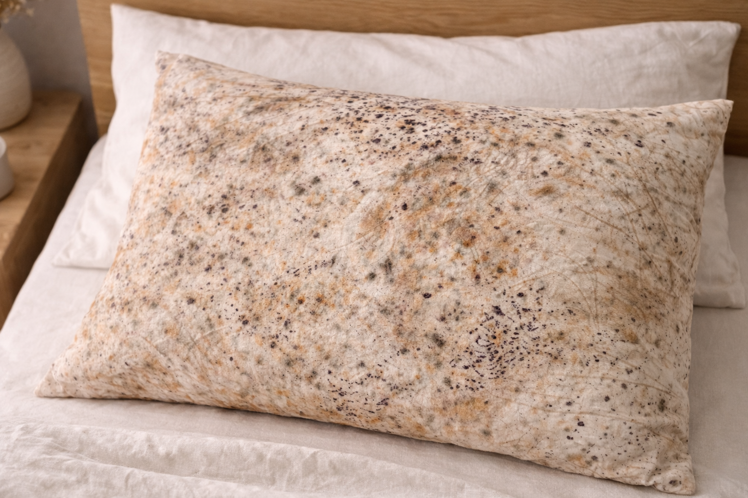 CloseUpEarthyPillowcaseOnBed.PNG