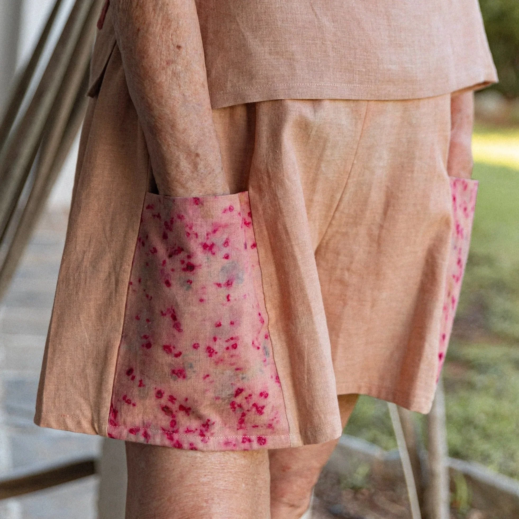 Bilbao Pink Linen Shorts