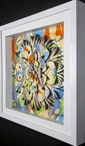 Jason_Amatangelo_Flower Swirl_2022_Screen Printed paper on Closed Cell Foam_28x28x3_Angle3.jpg