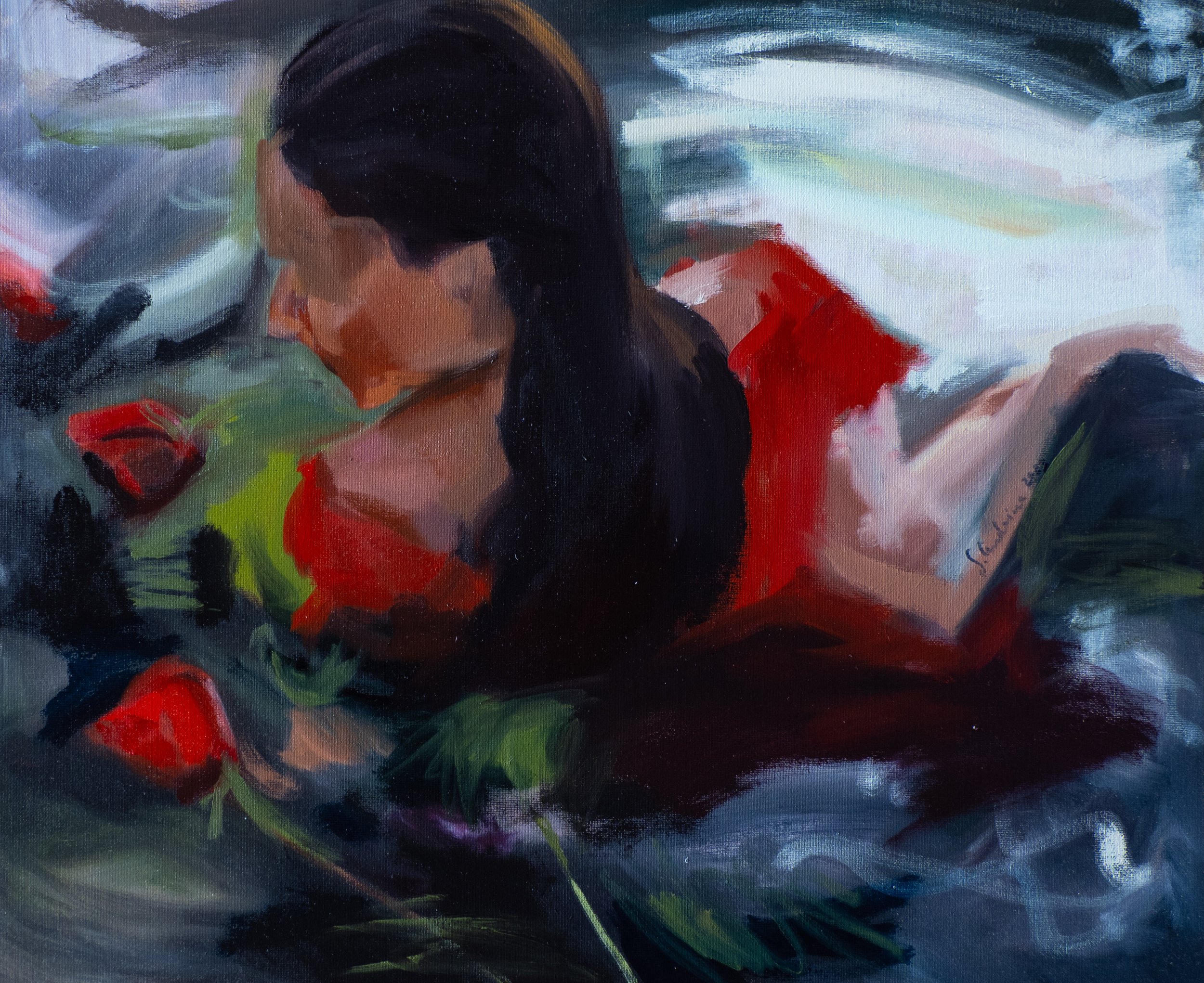 Ophelia 60:50cm Canvasboard.jpeg