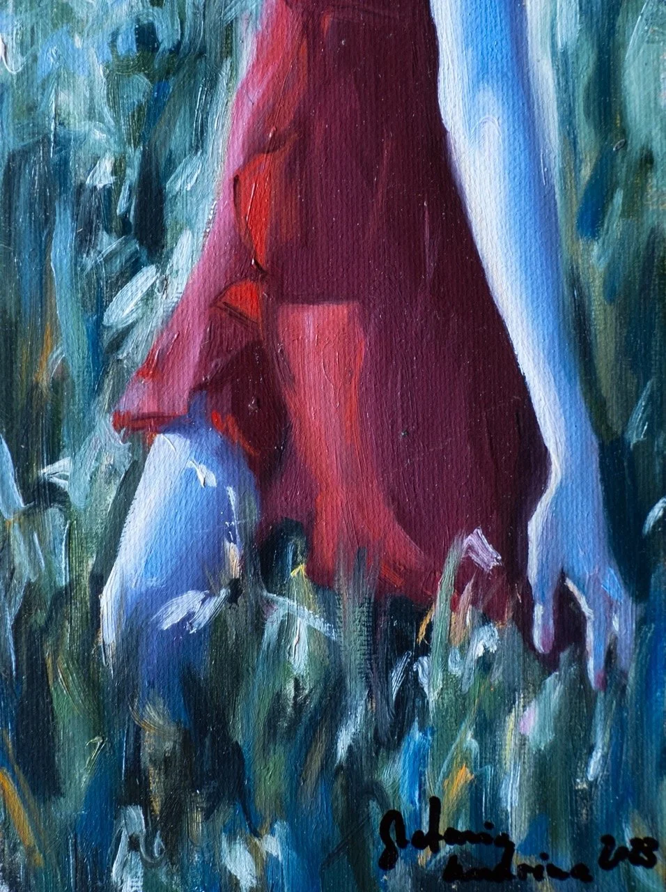 Red Dress 16:12cm Canvasboard Groß.jpeg