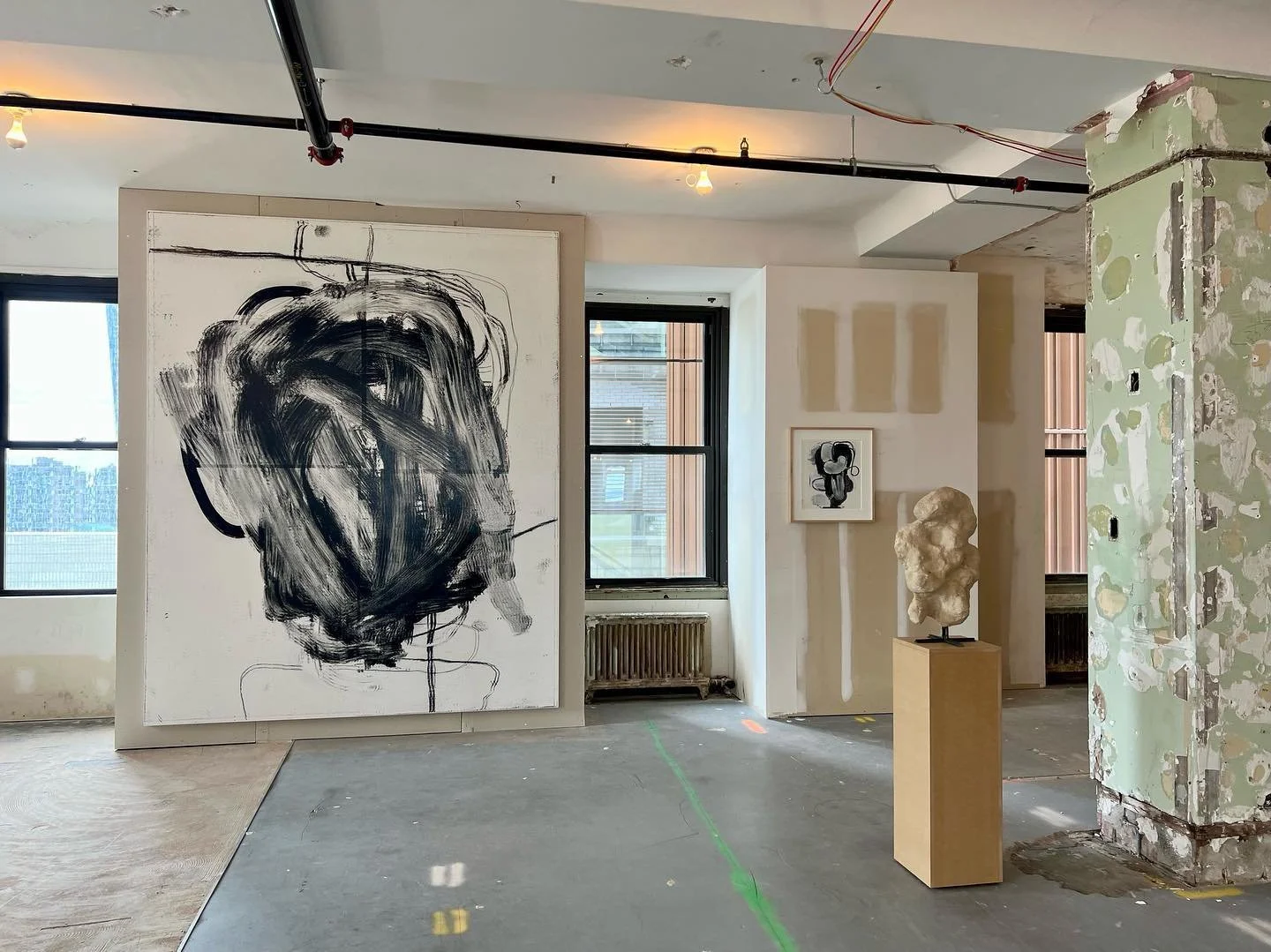 The incredible @christopherwoolart self curated this #exhibtion of his #drawings, #sculptures, #paintings and #mosaic work in a previously empty office space in a high rise building in NYC&rsquo;s Financial District #art #contemporaryart #christopher