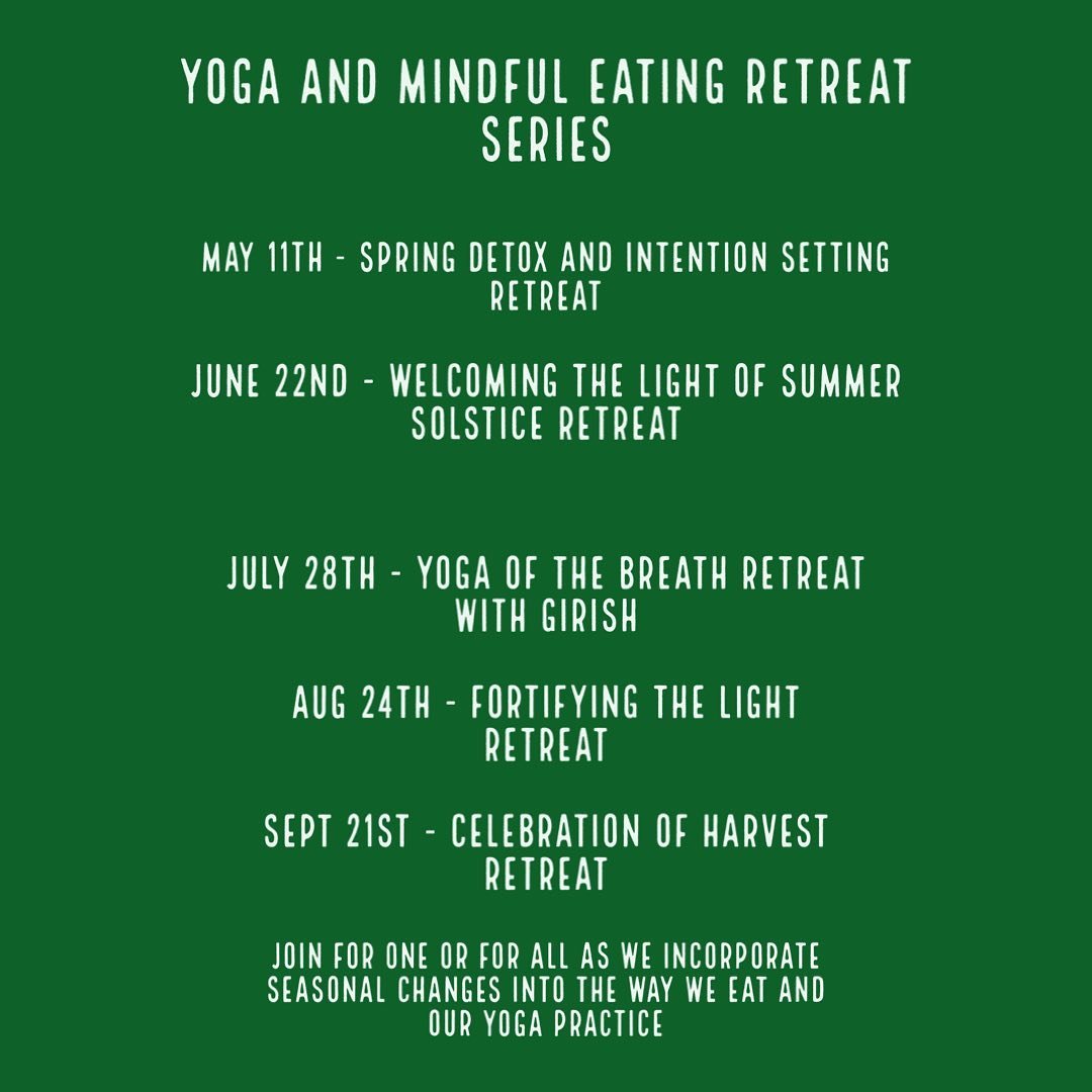 Upcoming retreats and retreat outline

Message with any questions!

Sign up at :
https://www.thehummingbirdcenter.com/eventsclasses

@satyayogastudionh 
@nourishproperfood
@thehummingbirdcenternh 

#yogaretreat #mindfuleating #wildedibles #forage #co
