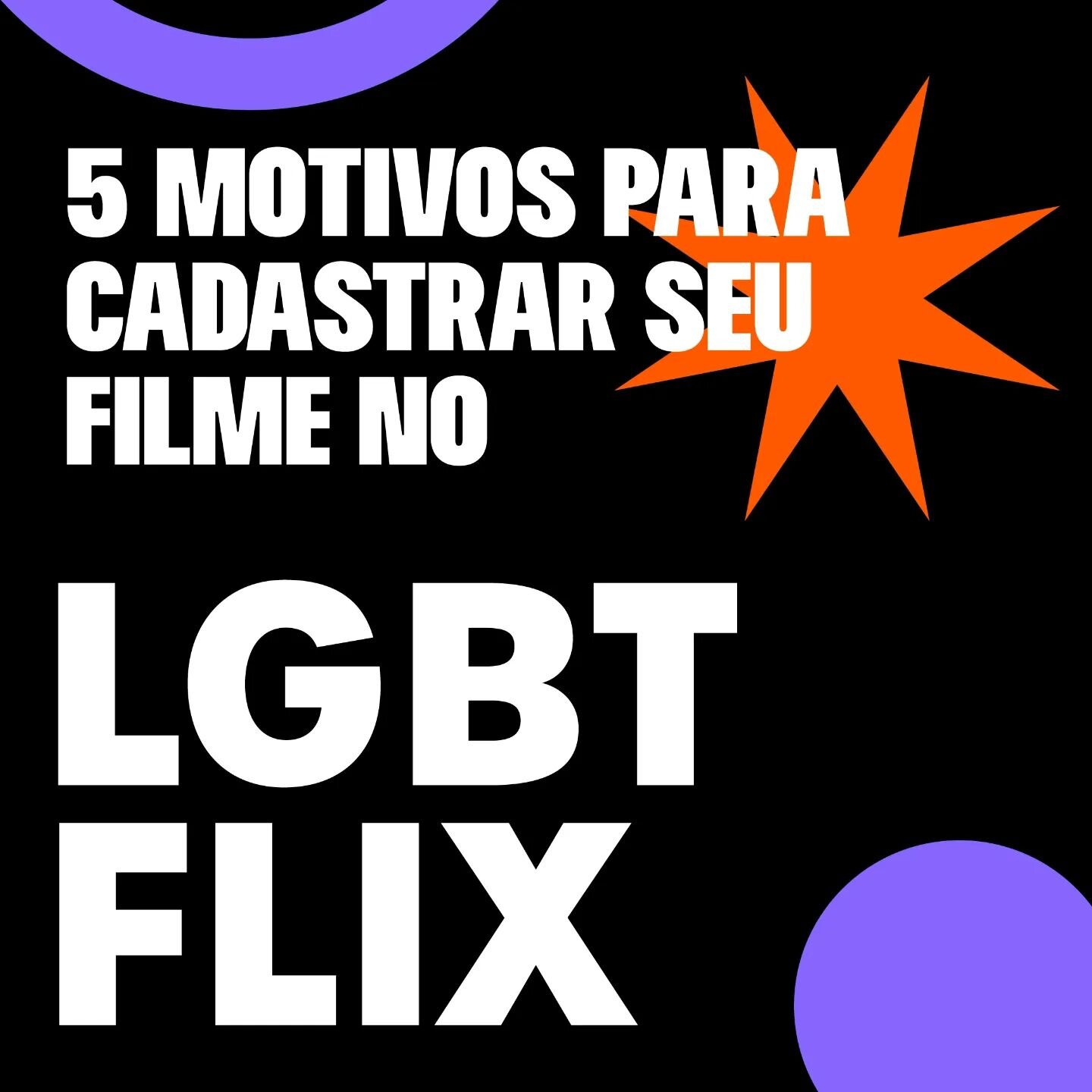 Listamos 5 motivos para voc&ecirc; cadastrar seu filme no LGBTFLIX hoje! 😉

Que a plataforma de streaming favorita do vale LGBT+ est&aacute; voltando voc&ecirc;s j&aacute; sabem! 
O que talvez ainda seja novidade, &eacute; que o nosso cat&aacute;log