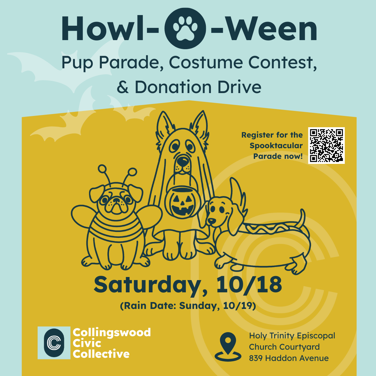 Howl-O-Ween Pup Parade, Costume Contest, & Donation Drive!