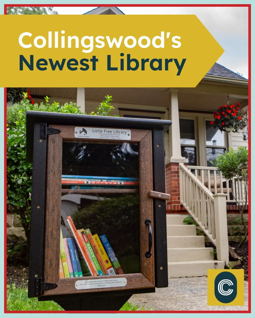 Hey Collingswood neighbors! 👋 
We have some exciting news to share! Our first Little Library Grant recipients, the Thompson family, have officially set up their library, and it looks incredible! We're so thrilled to see the community's passion for r