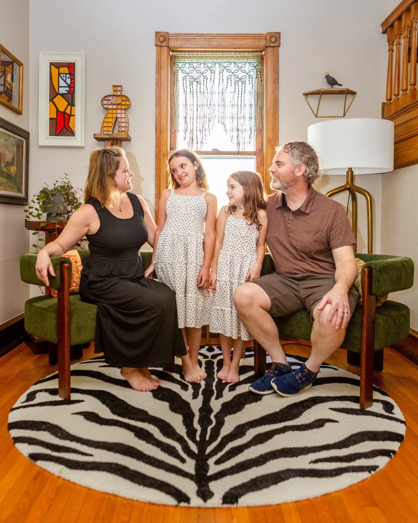 If you appreciate historic craftsmanship and incredible art, you will love this home owned by Angela and Raymond Winters. The inside is filled with original pocket doors, gorgeous woodwork, and custom furniture built by Angela&rsquo;s father. Plus, y