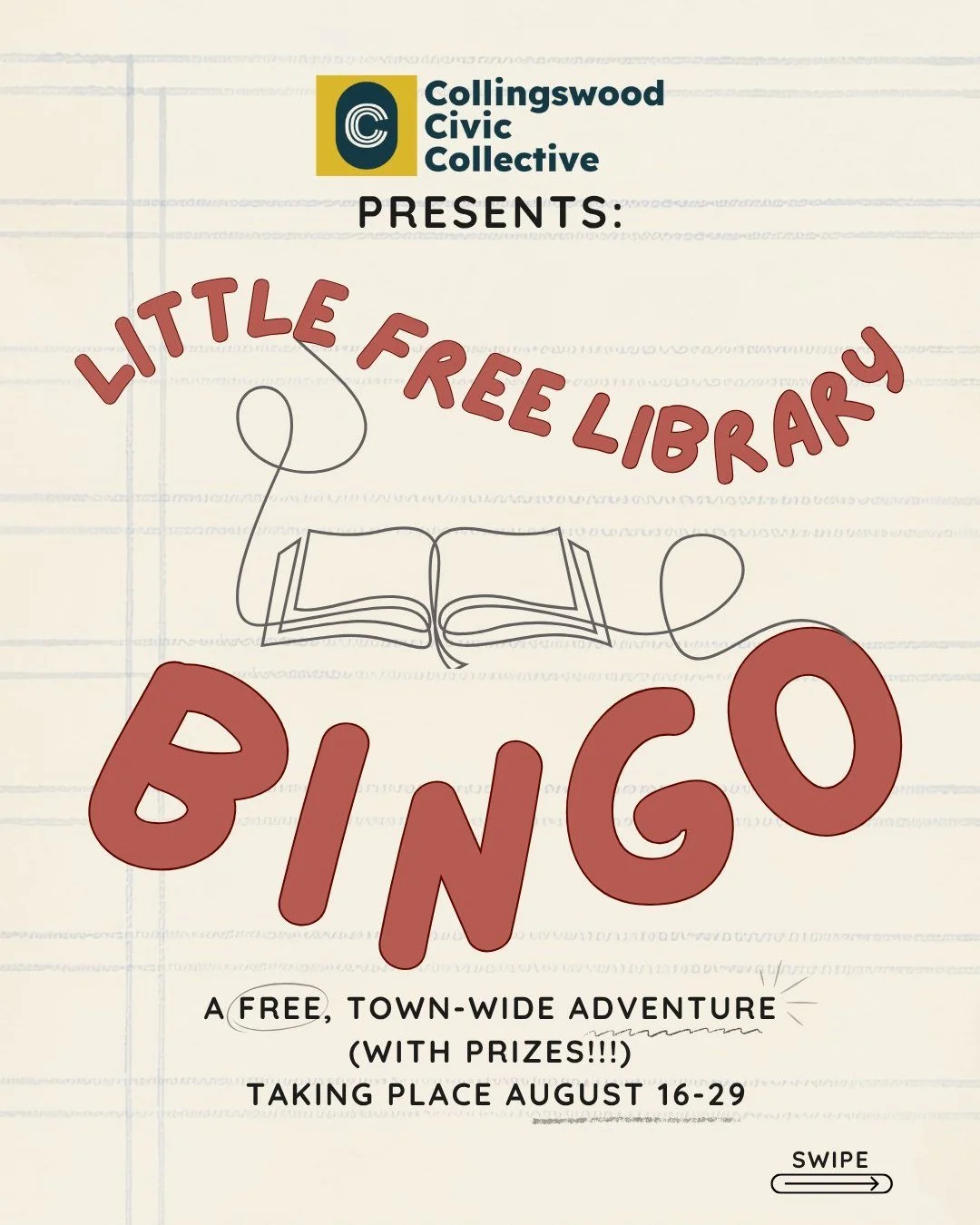 Discover a new story, explore your neighborhood, and have a little fun along the way! Collingswood Little Free Library BINGO is happening August 16&ndash;29,
and it's the perfect excuse to take a walk, visit Little Free Libraries around town, and may