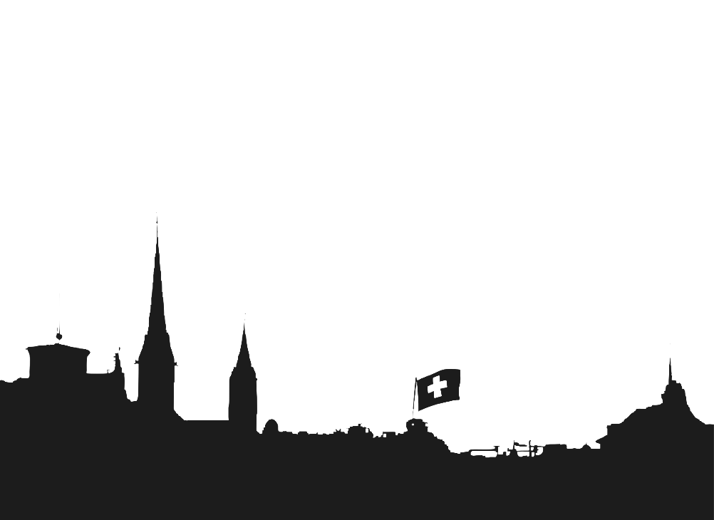 Geometric drawing of an outline square with sections divided by vertical, horizontal, and diagonal lines.