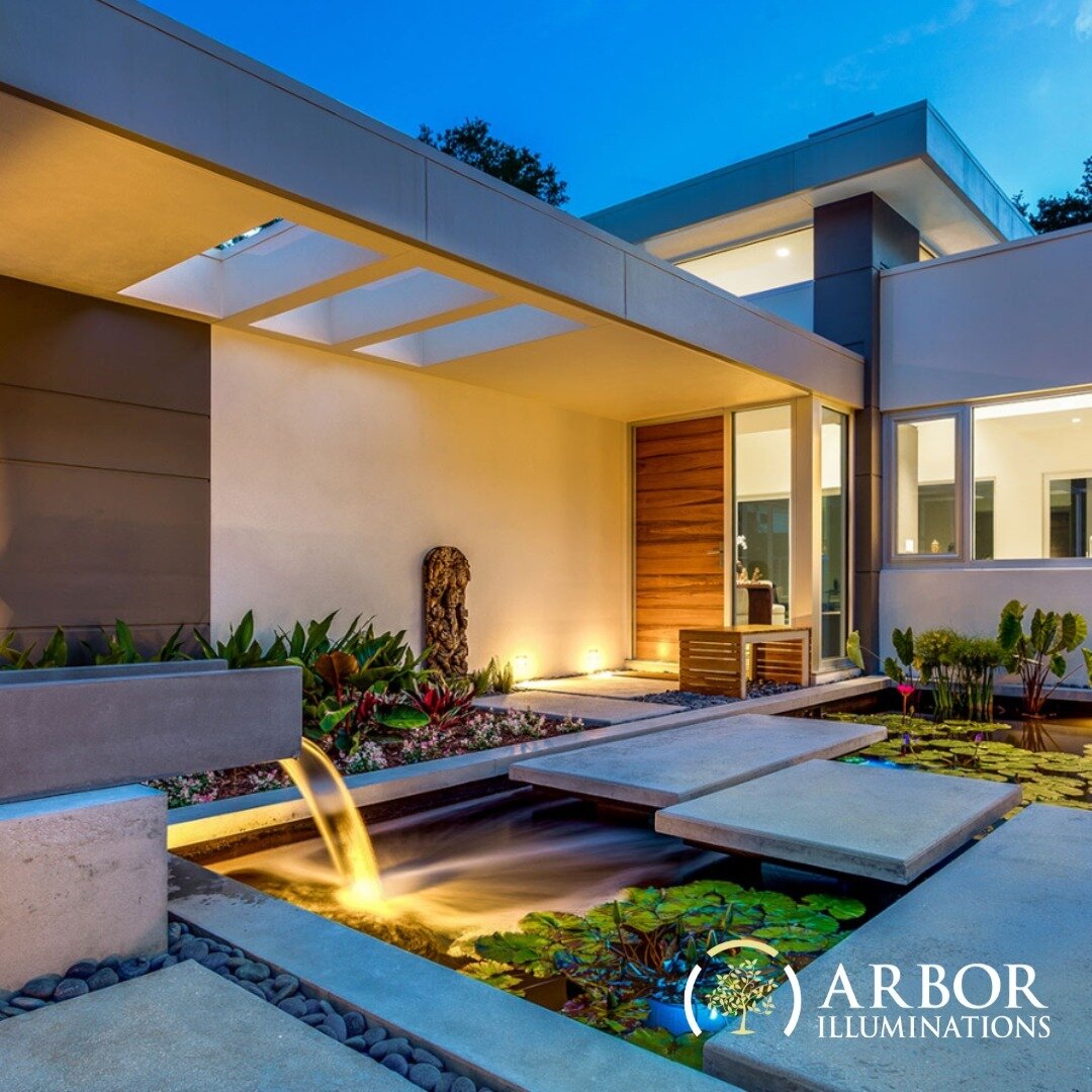 Transform your outdoor space into an inviting retreat with Arbor Illuminations 🌅🍹 #outdoorliving #landscapecompany #SarasotaFL