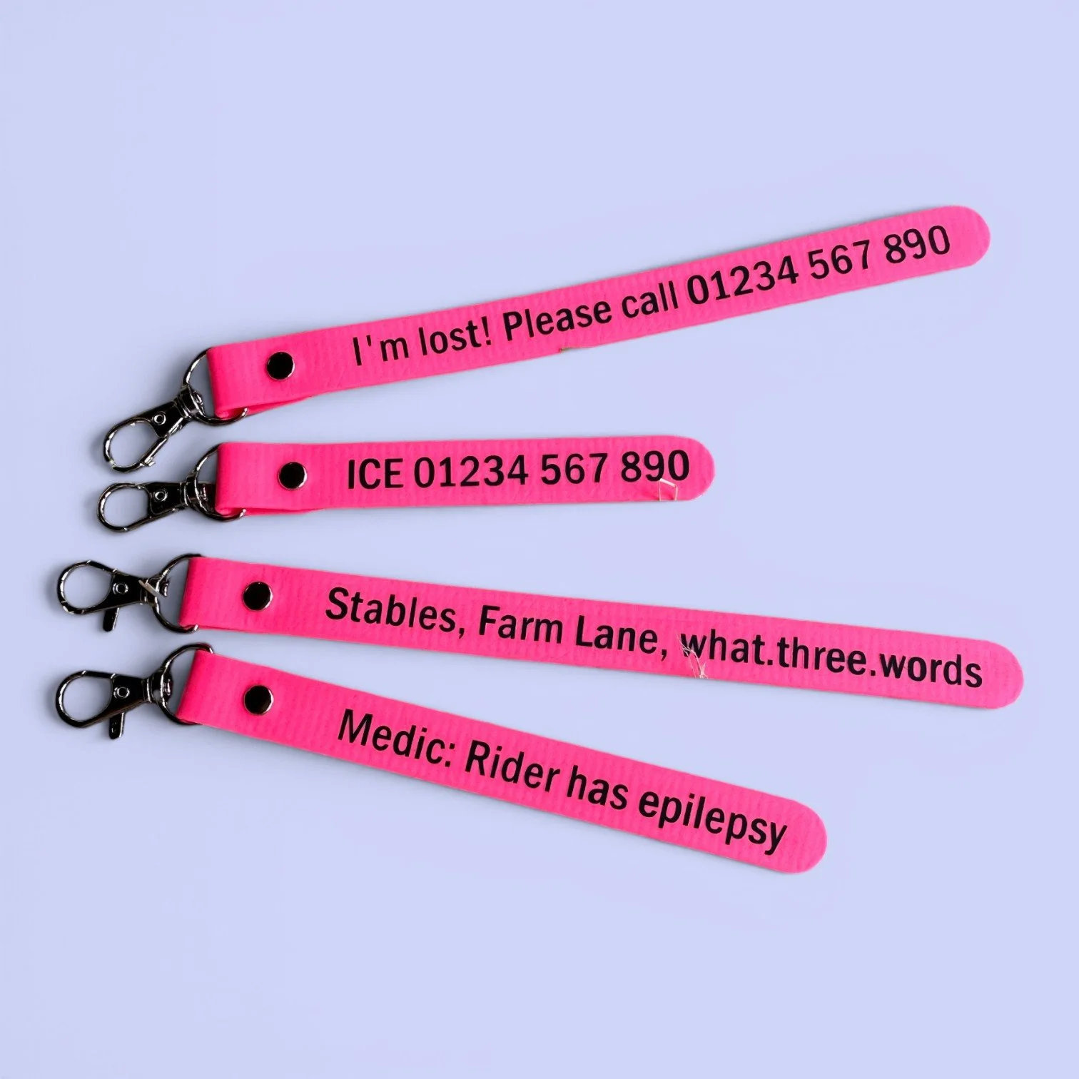 Saddle Emergency Tags