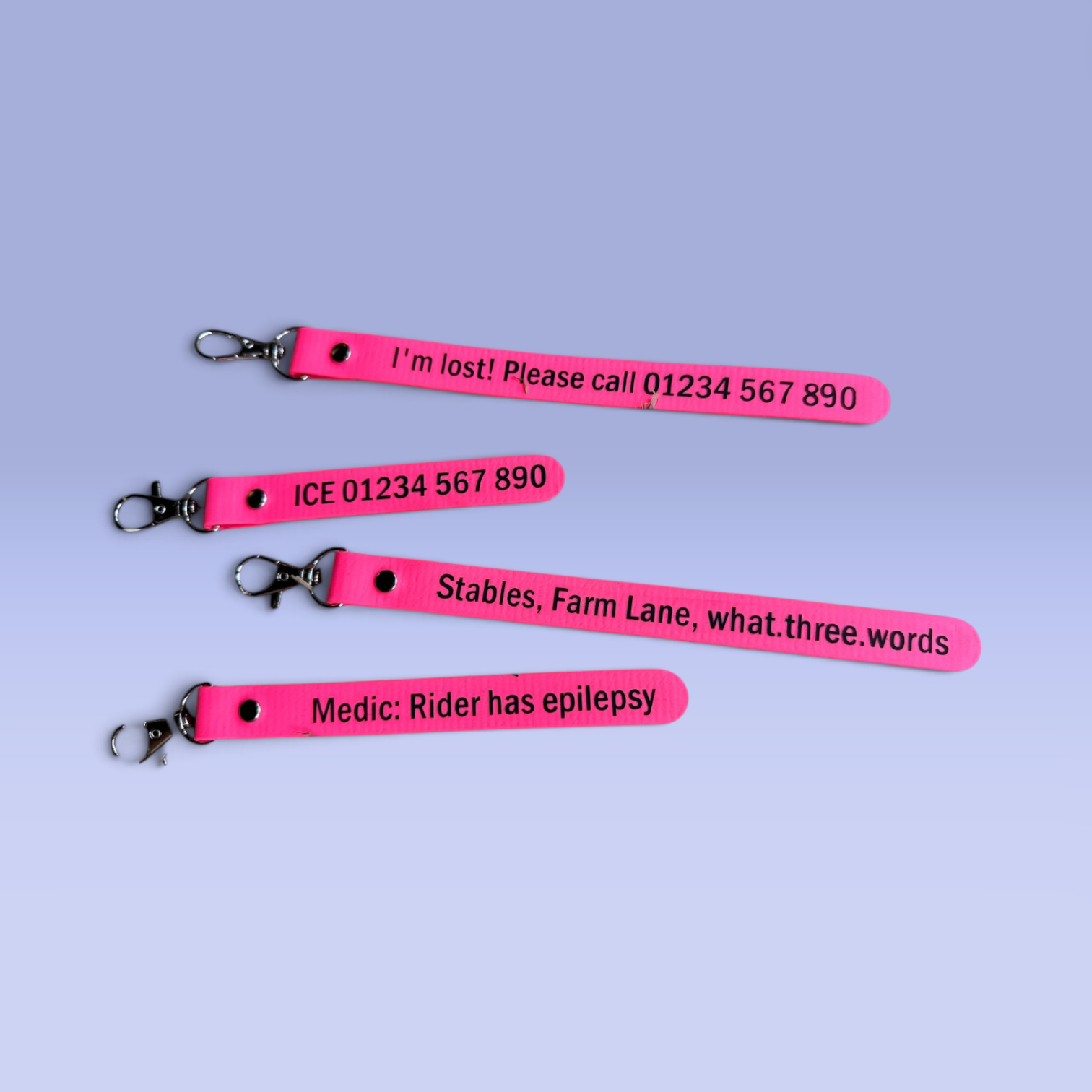 Saddle Emergency Tags