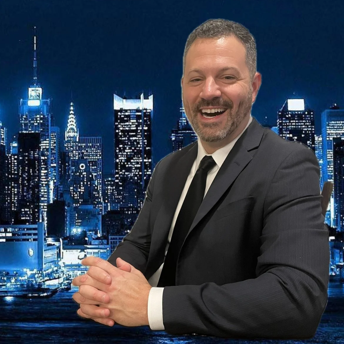 Professional Jimmy Kimmel impersonator in late-night host style