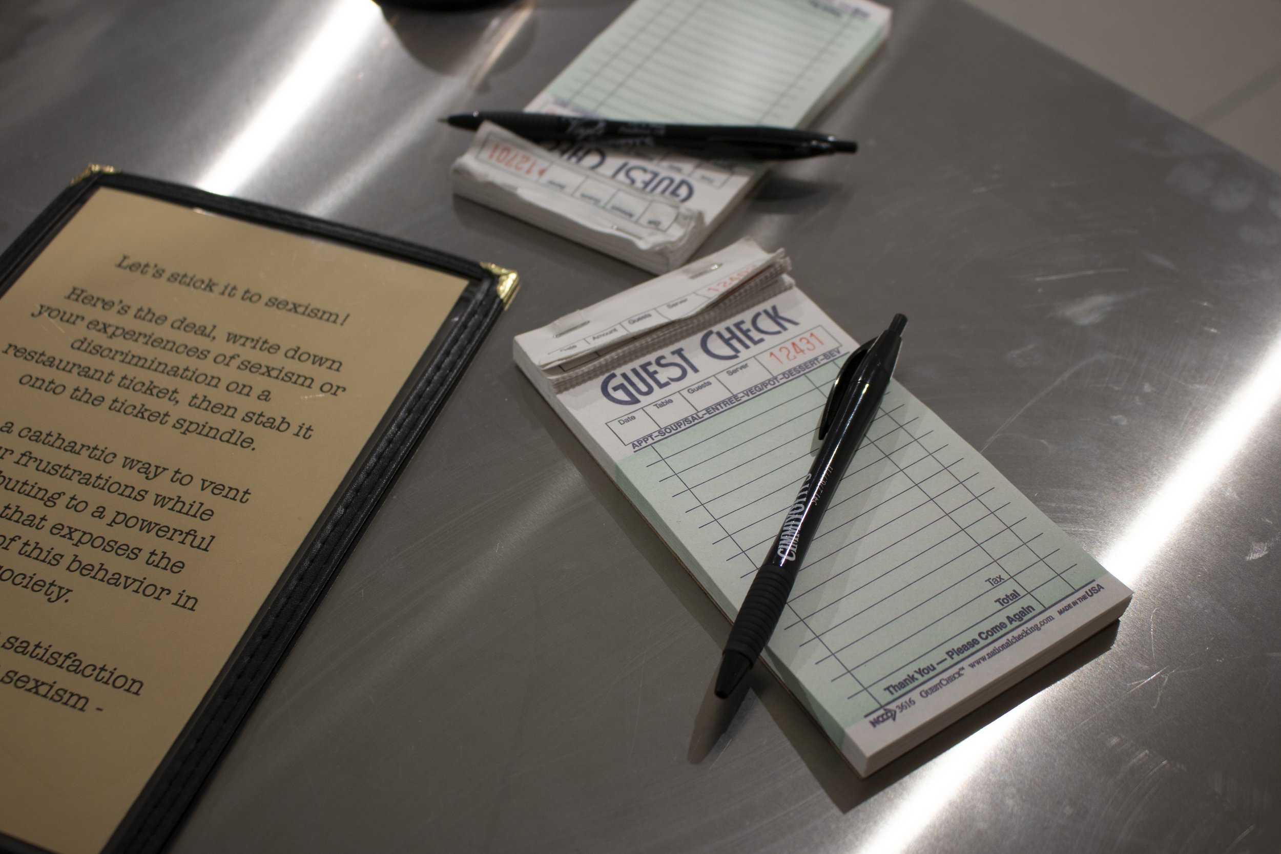 Let's stick it to sexism. (Visitors are encouraged to share their own experiences of sexism or discrimination.)