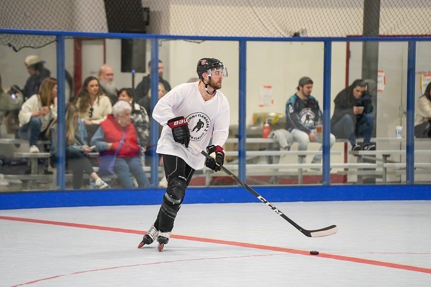 What a great time lacing em up for the Jimmy Flanagan Winter Classic!  Incredible getting the Raleigh hockey community back together at the place where it all began to honor such a great person and teammate.

Amazing work by @oliviaflanagan_ , the en