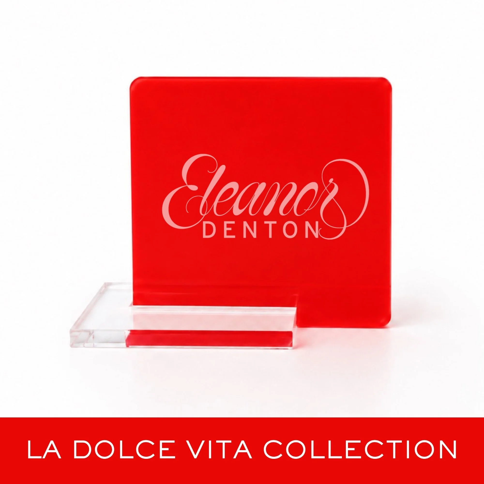 FROSTED TOMATO RED PLACE CARDS