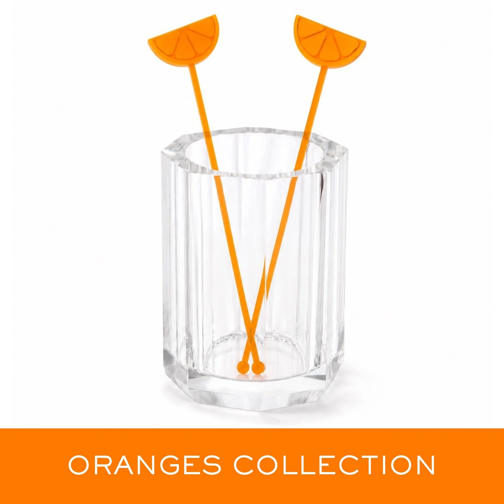 ORANGE SWIZZLE STICKS | SET OF 30