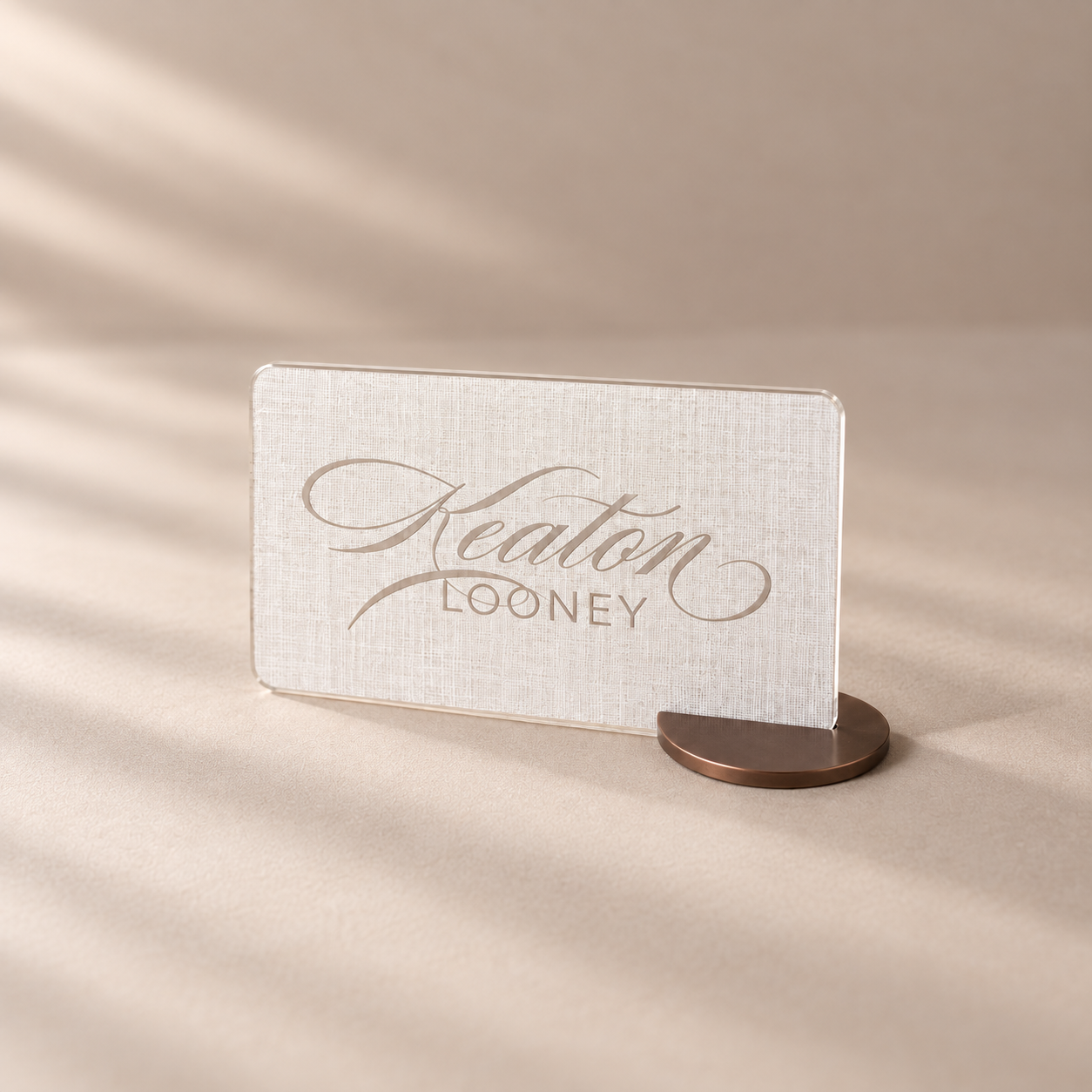 Elegant Keaton Looney Place Card.png