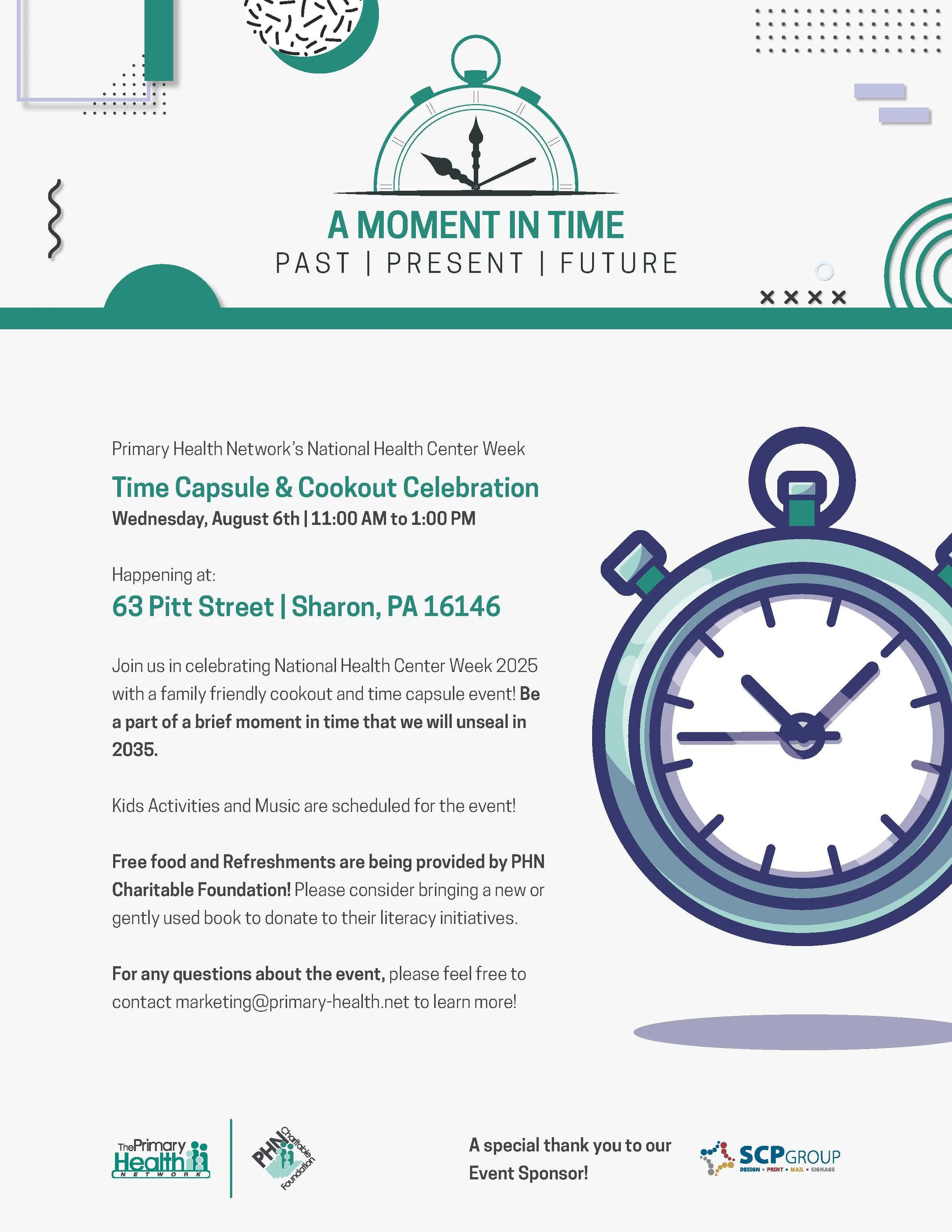 Time Capsule & Cookout Celebration