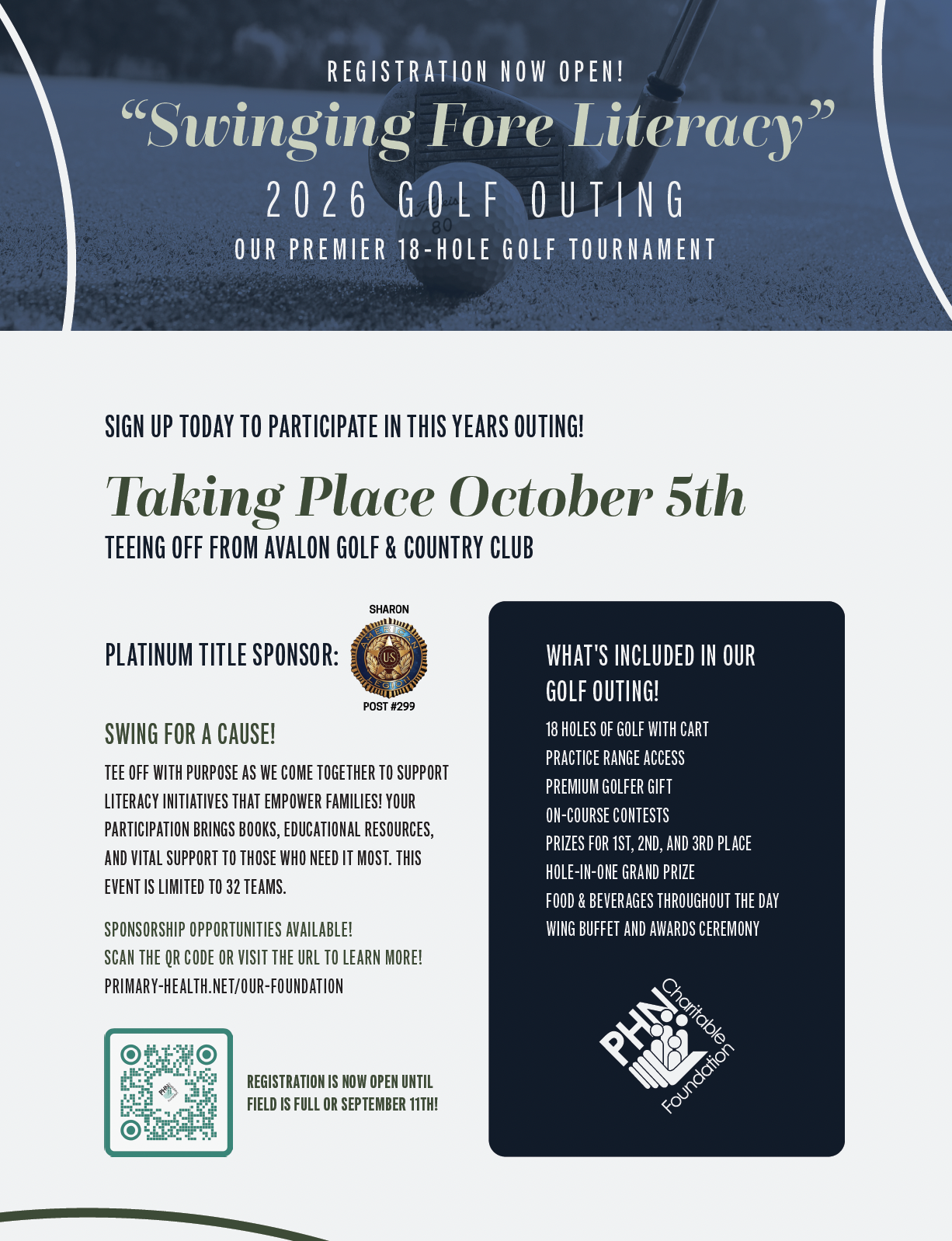 Swing Fore Literacy Golf Outing