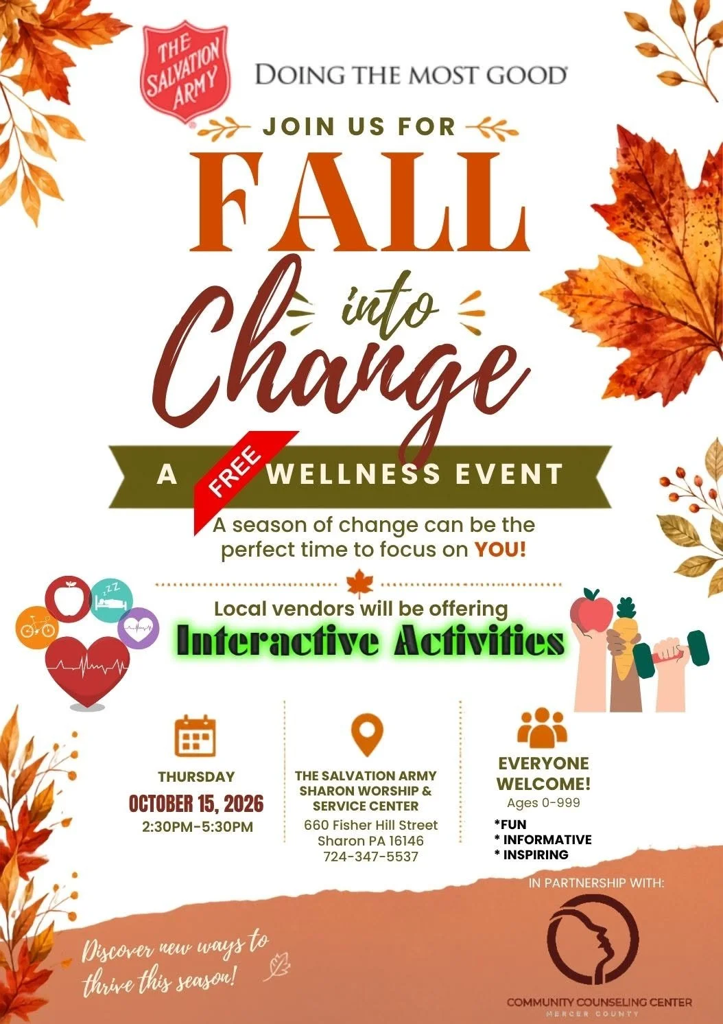 Fall into Change Wellness Event