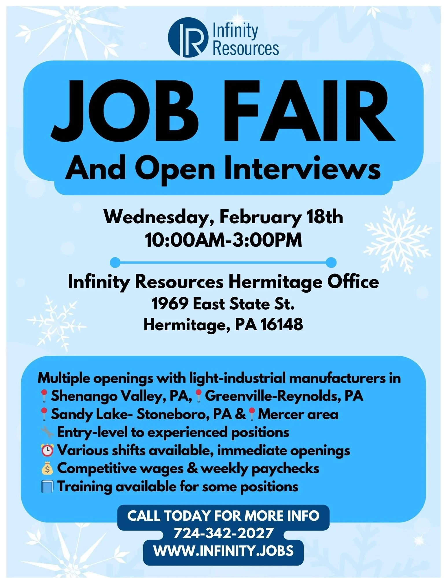 Job Fair and Open Interviews