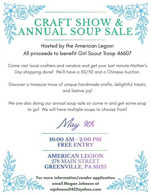 Craft Show & Annual Soup Sale