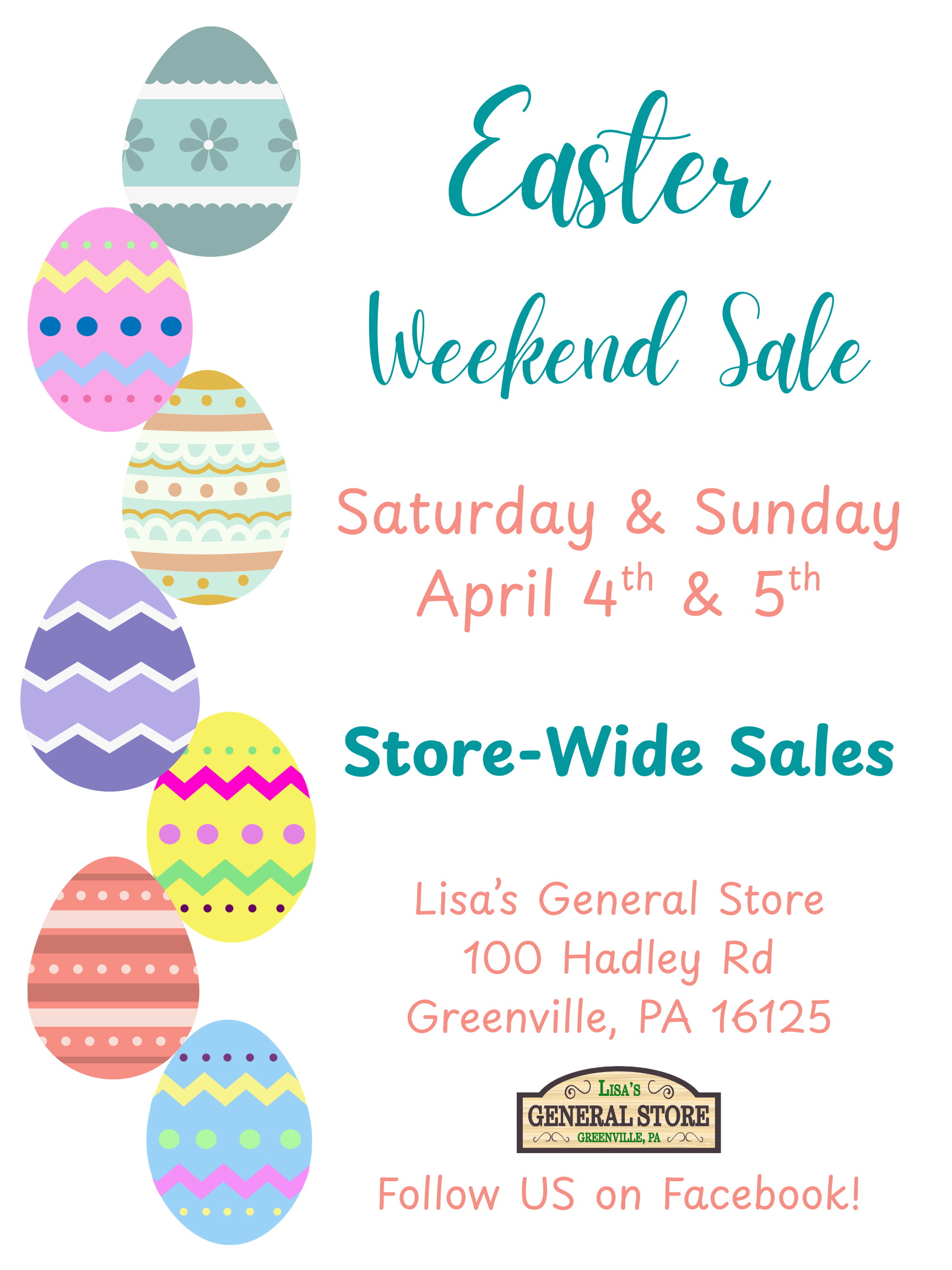 Easter Weekend Sale