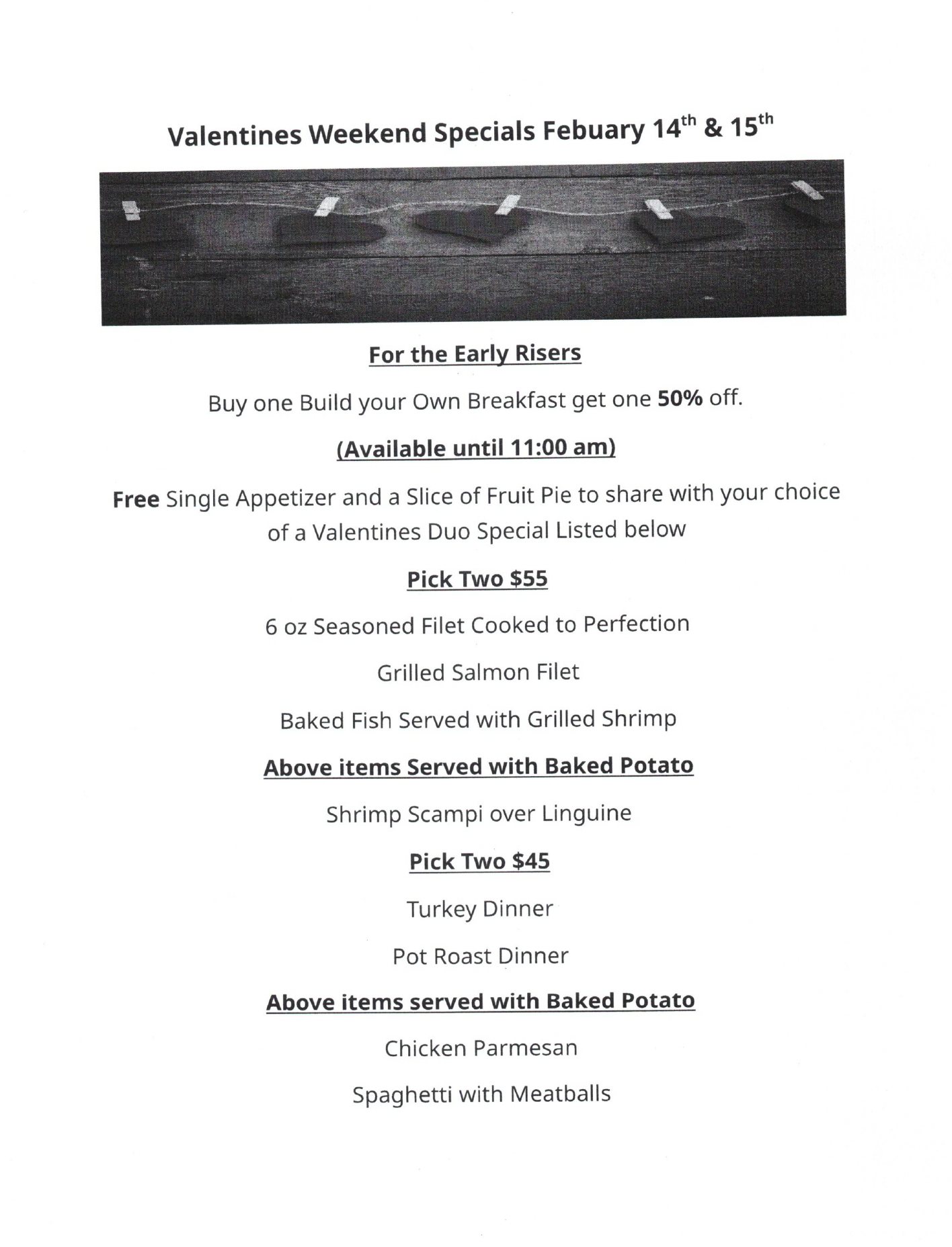 Mama Jane's Valentine Specials