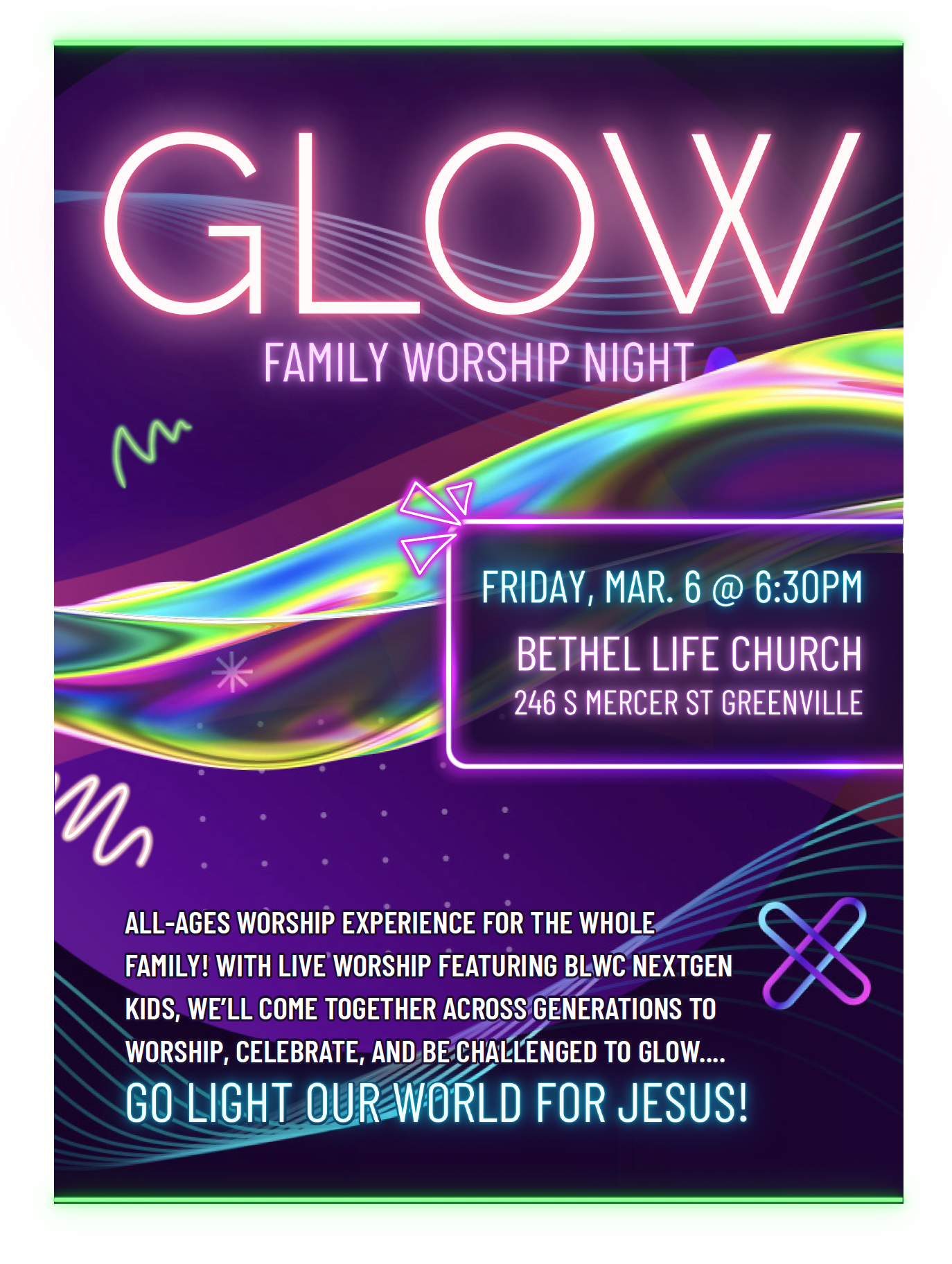 Glow Family Worship Night