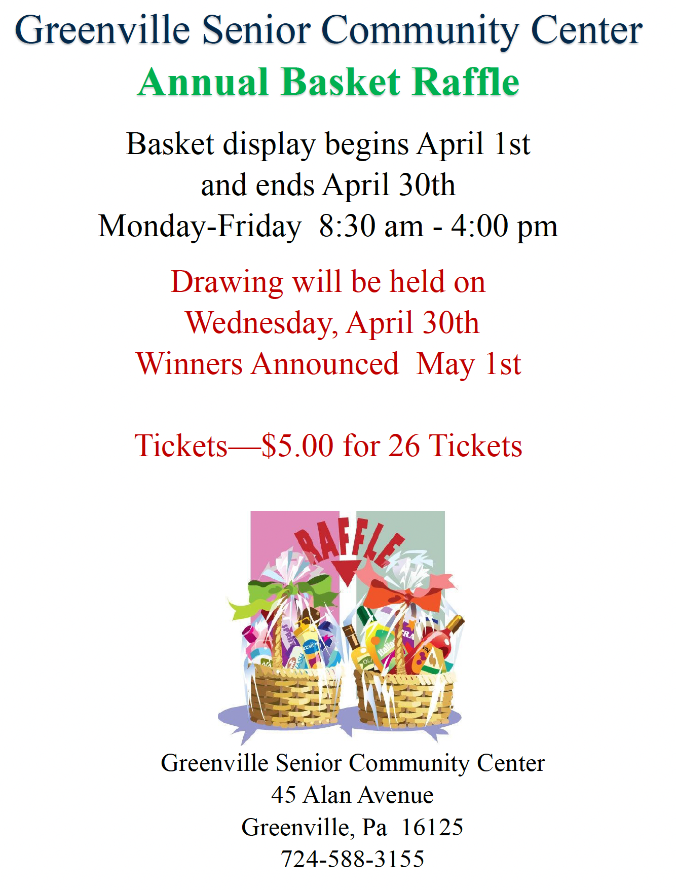 Annual Basket Raffle
