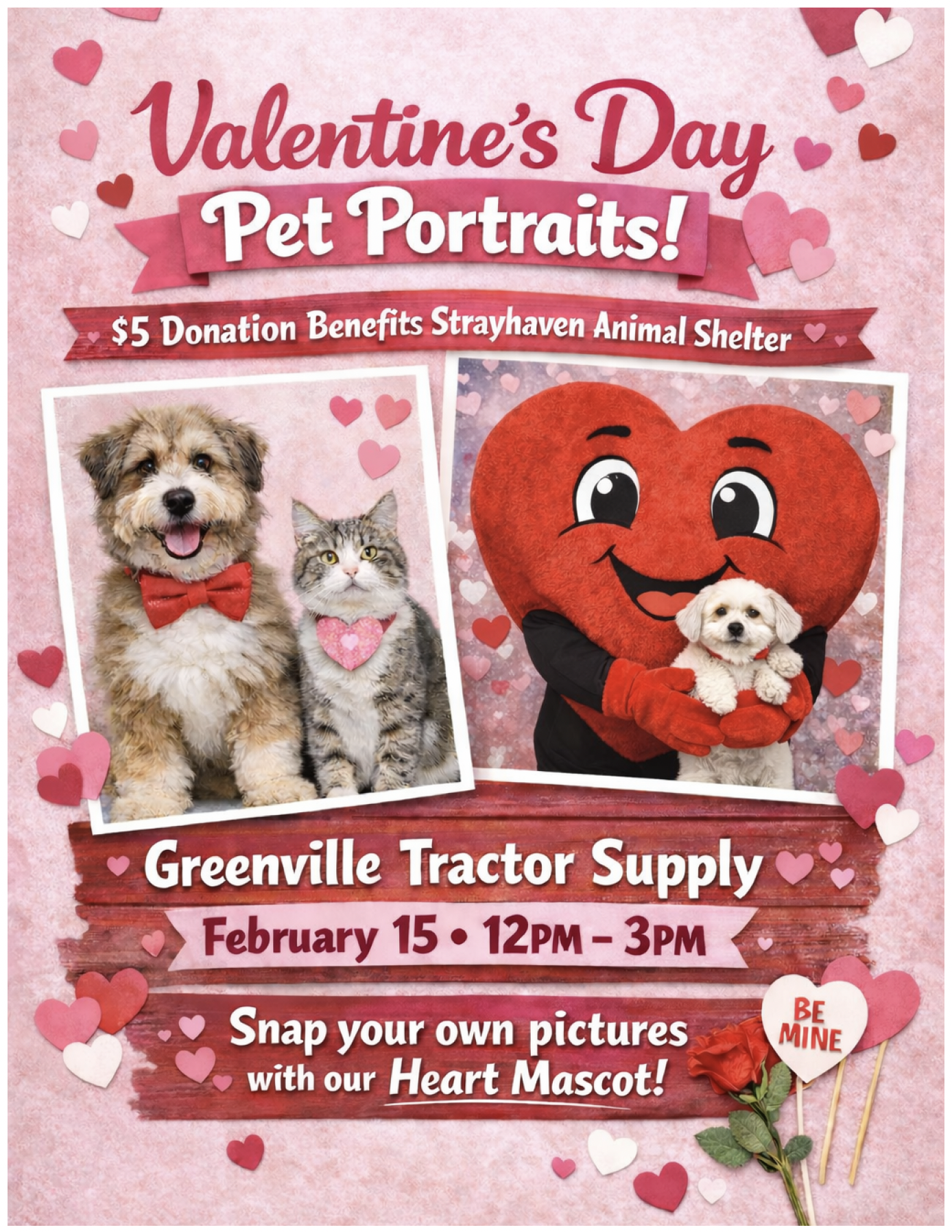 Valentine's Day Pet Portraits