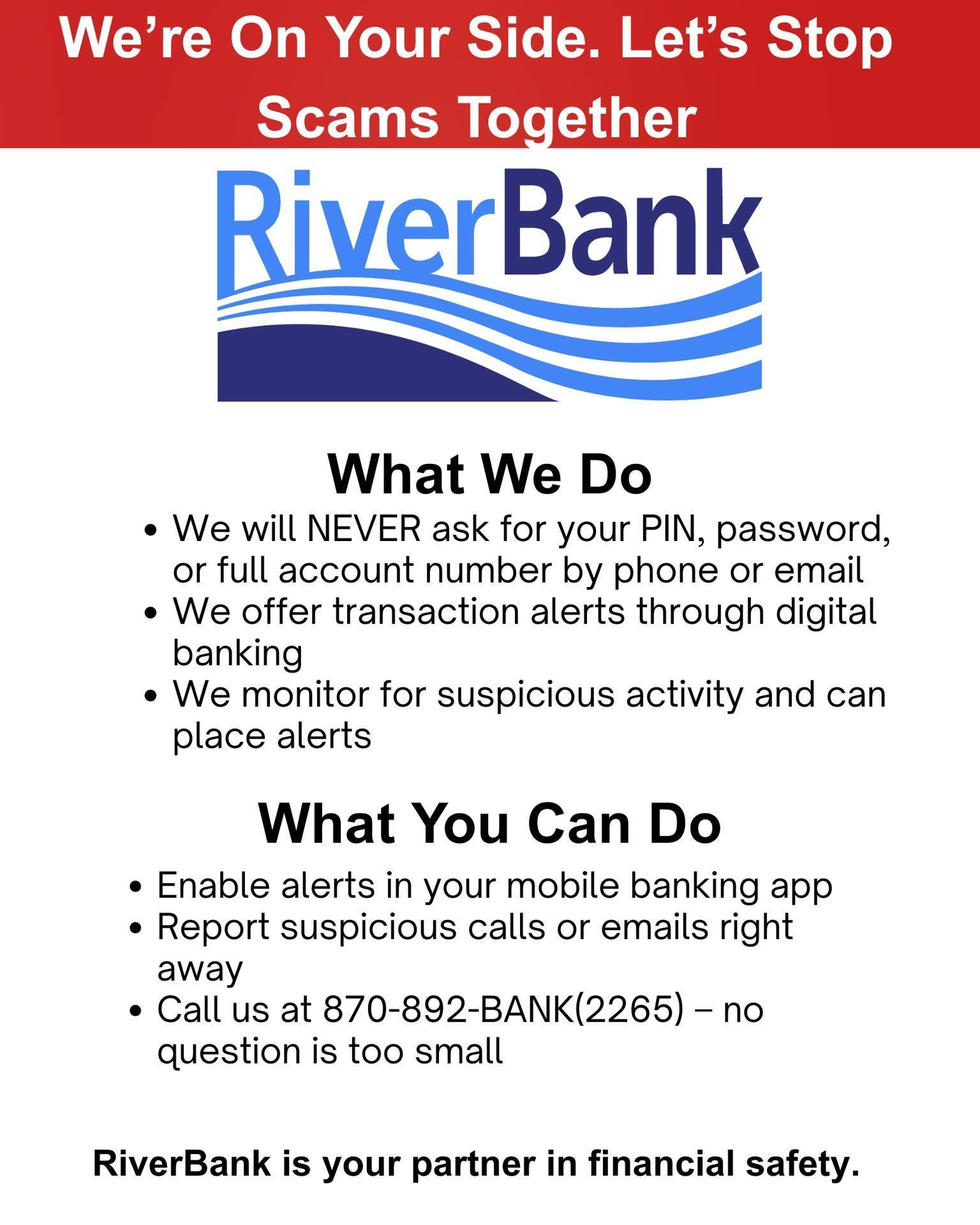 Scammers are getting smarter—but so are we. 💡
We’ve put together a series of helpful flyers to raise awareness about common financial scams targeting our community, including romance scams, grandparent scams, and more.
📲 Take a moment