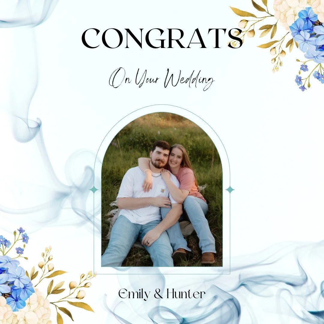 Congratulations to Emily and Hunter on their wedding day! 💍 Your RiverBank family wishes you both all the happiness in the world.