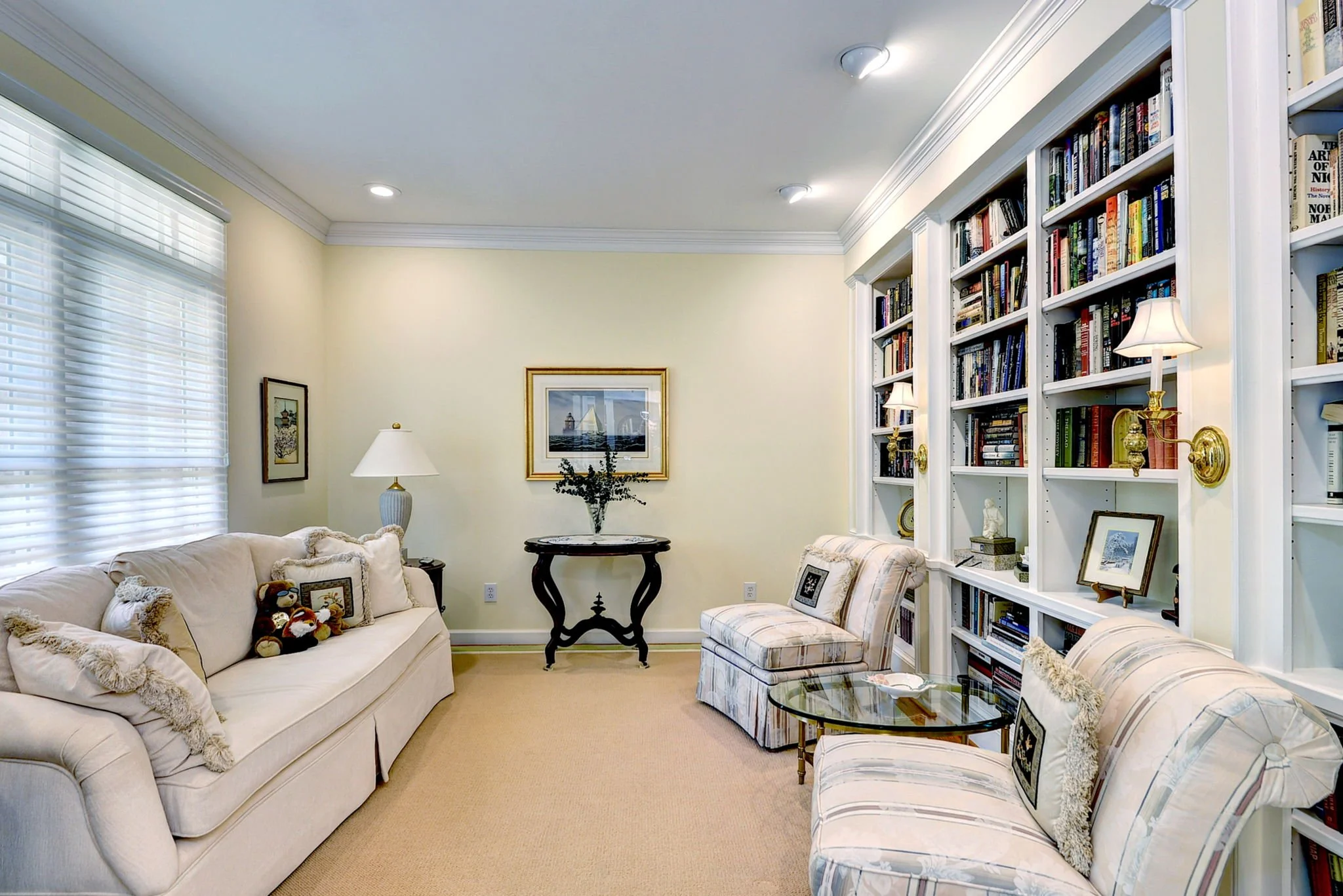 Living Room with Built-ins