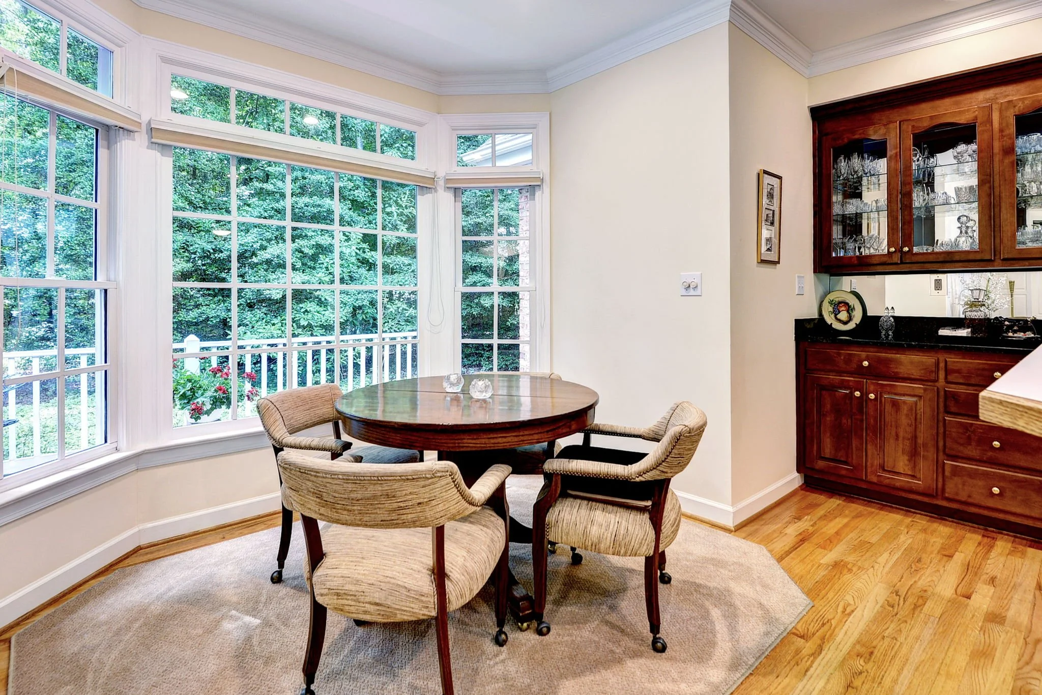 Breakfast Room overlooking Backyard