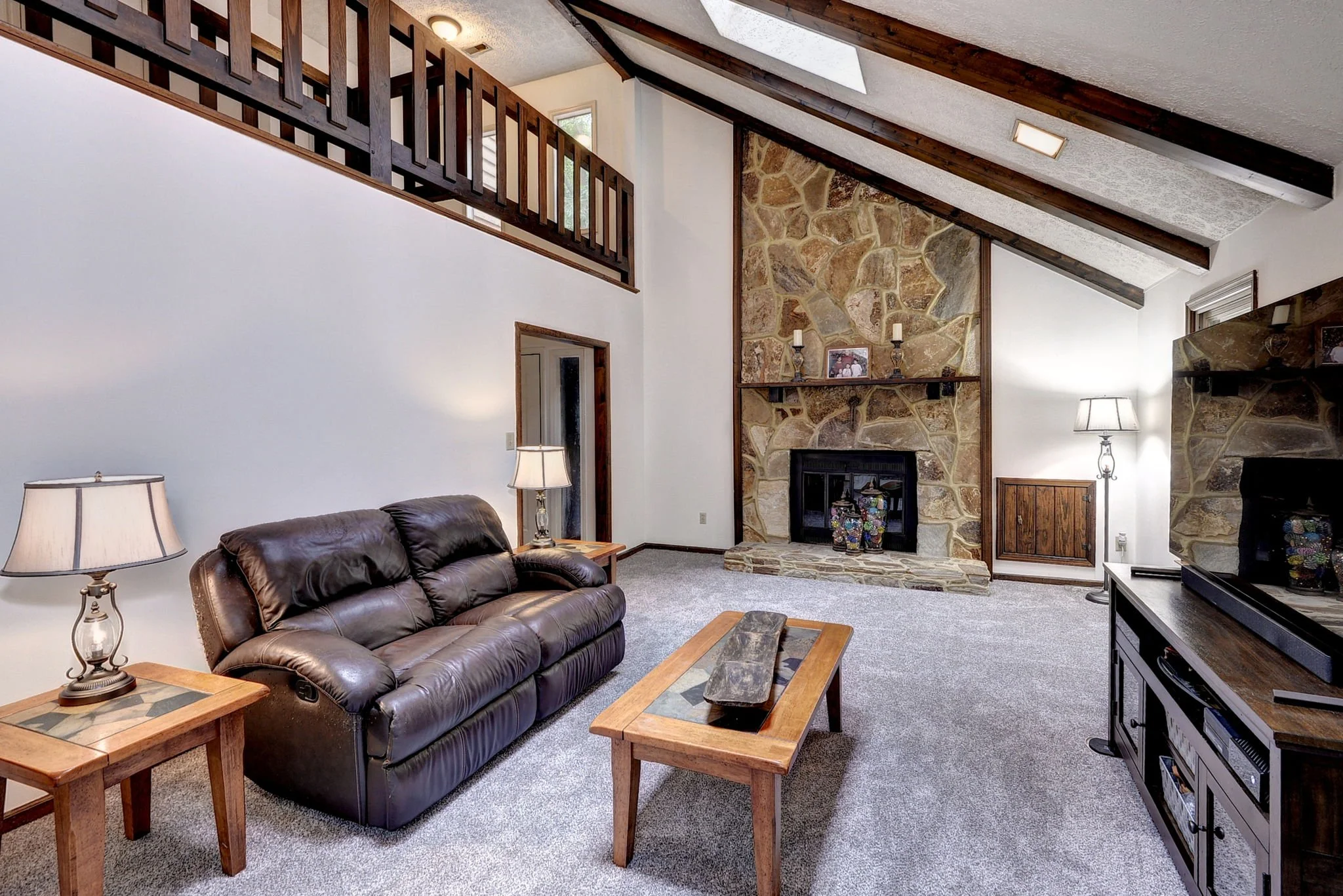 Living Room with Fireplace