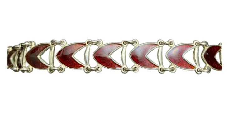 VOLMER BRACELET STERLING MARRON ENAMEL.jpg