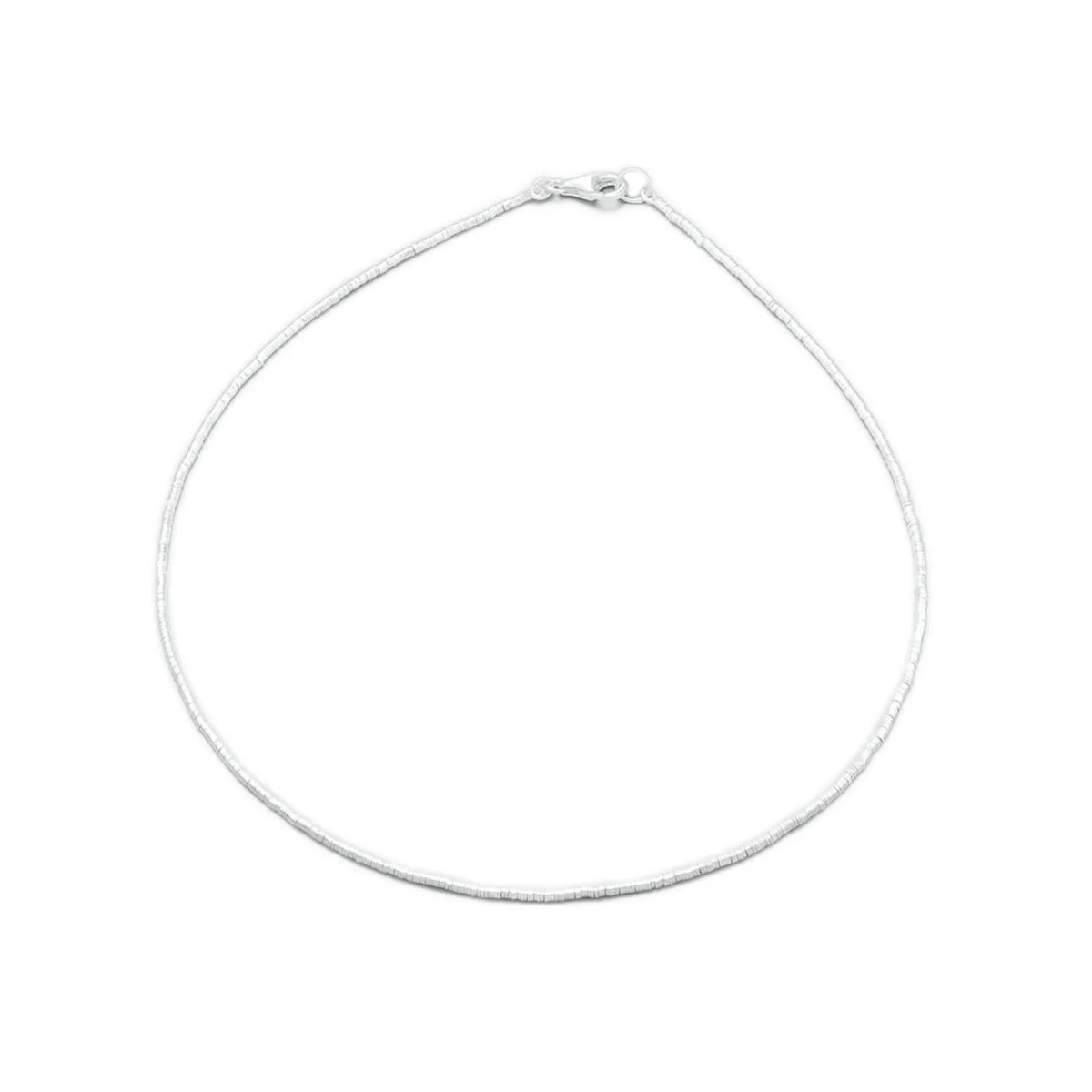 Sterling Silver Multi Disk Necklace
