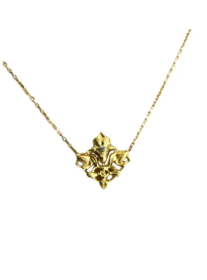 Art Nouveau 18k diamond pendant.jpg
