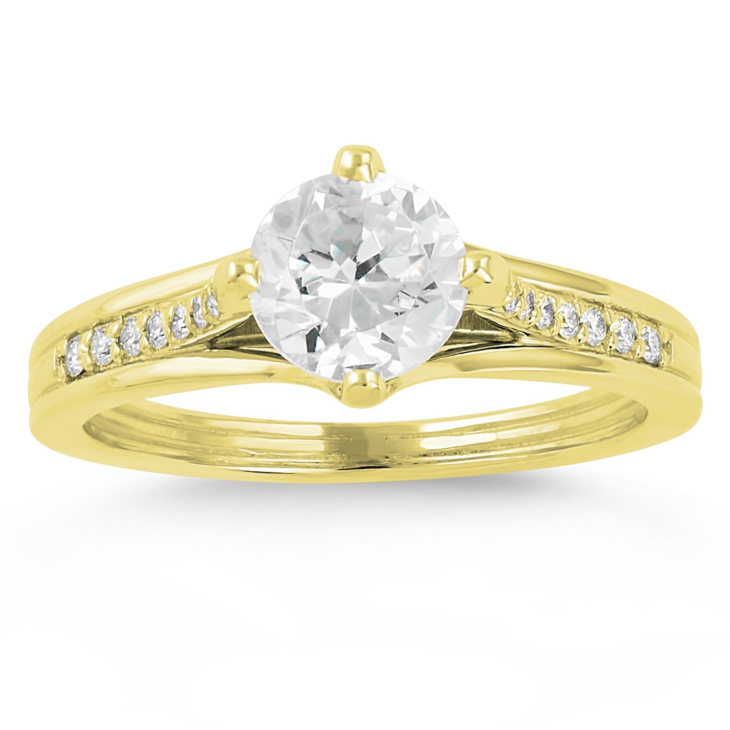 Pear Diamond Modern Wedding Ring Set - Aisle Society