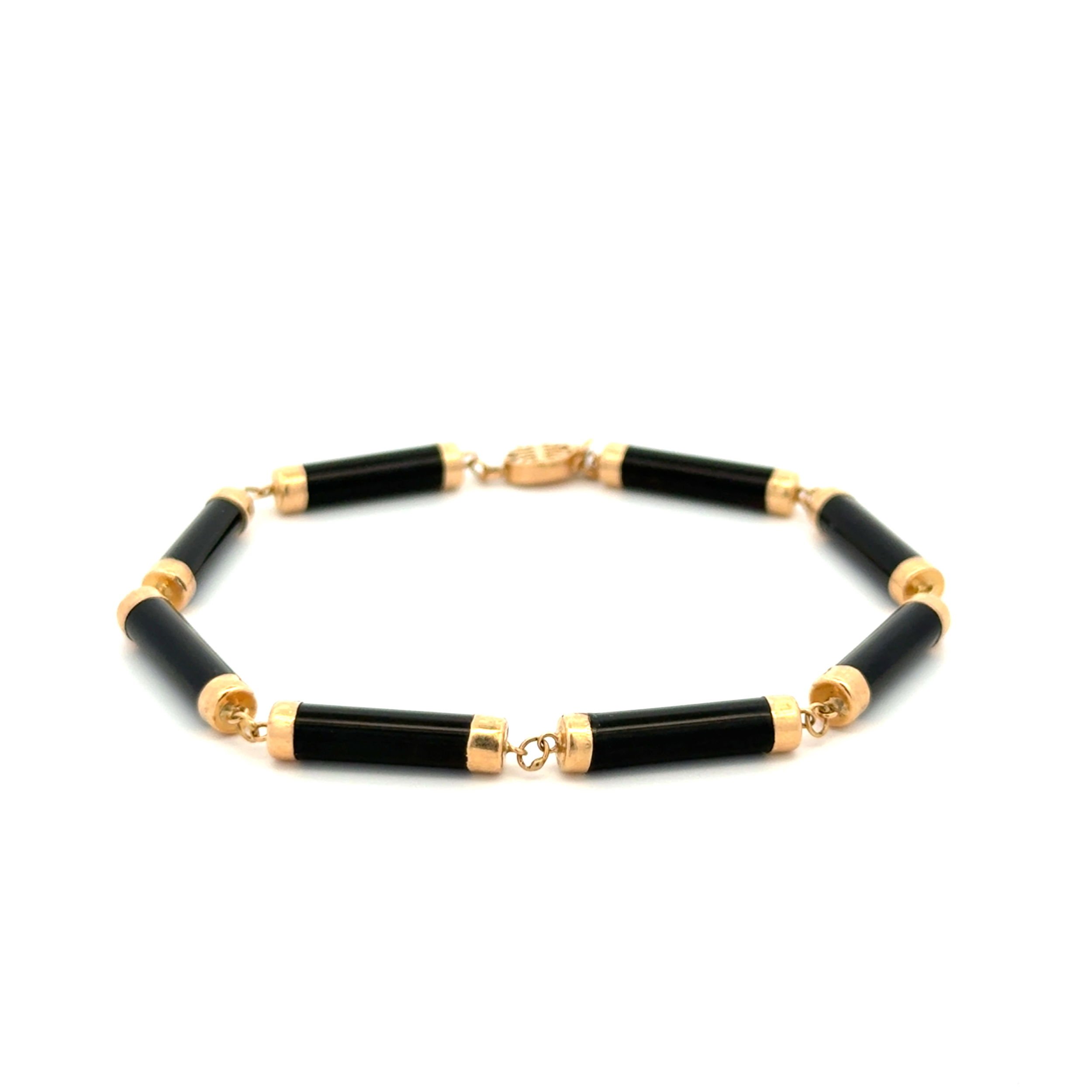 Tubular Onyx Bracelet