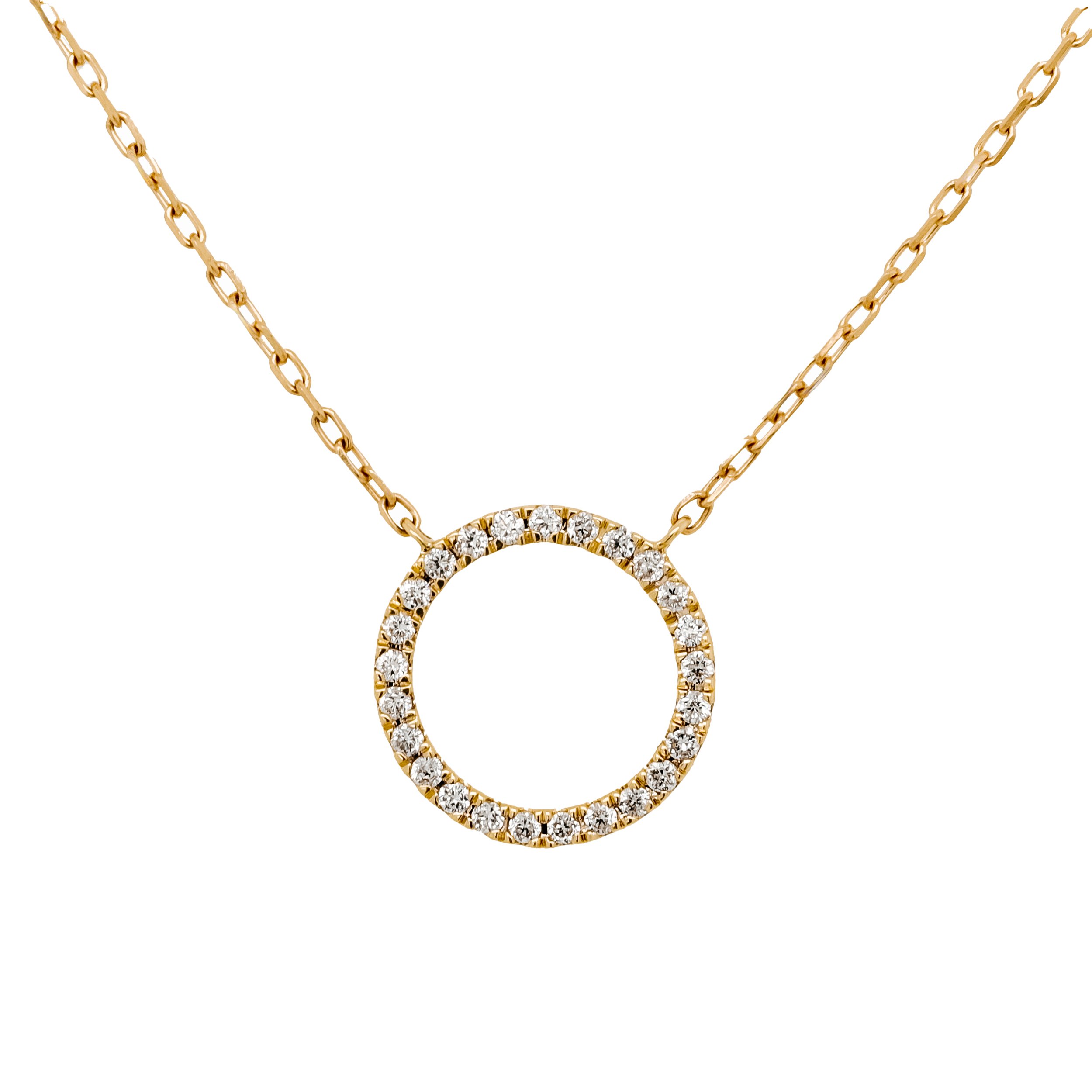 Diamond Circle Necklace