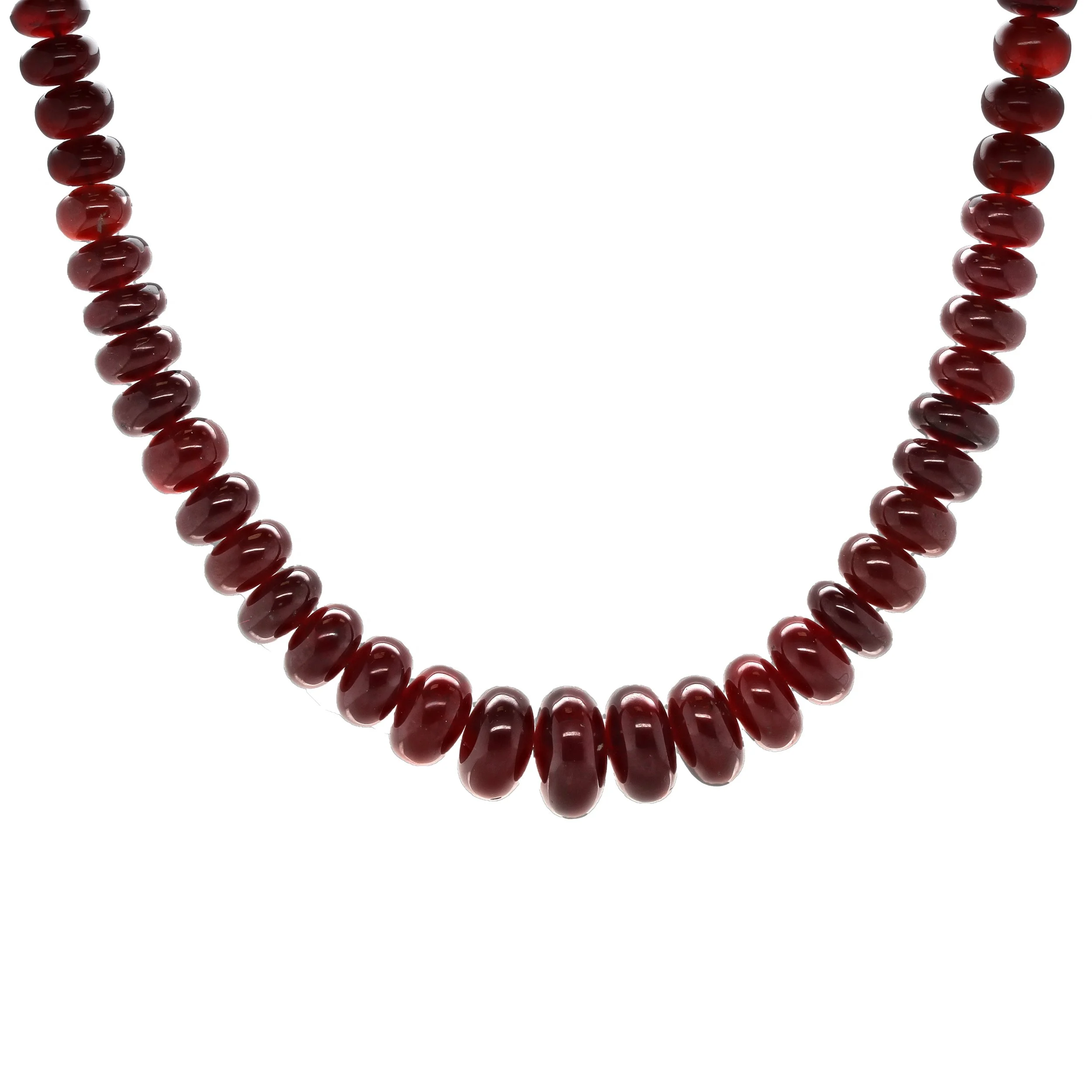 Mozambique Garnet Beaded Necklace