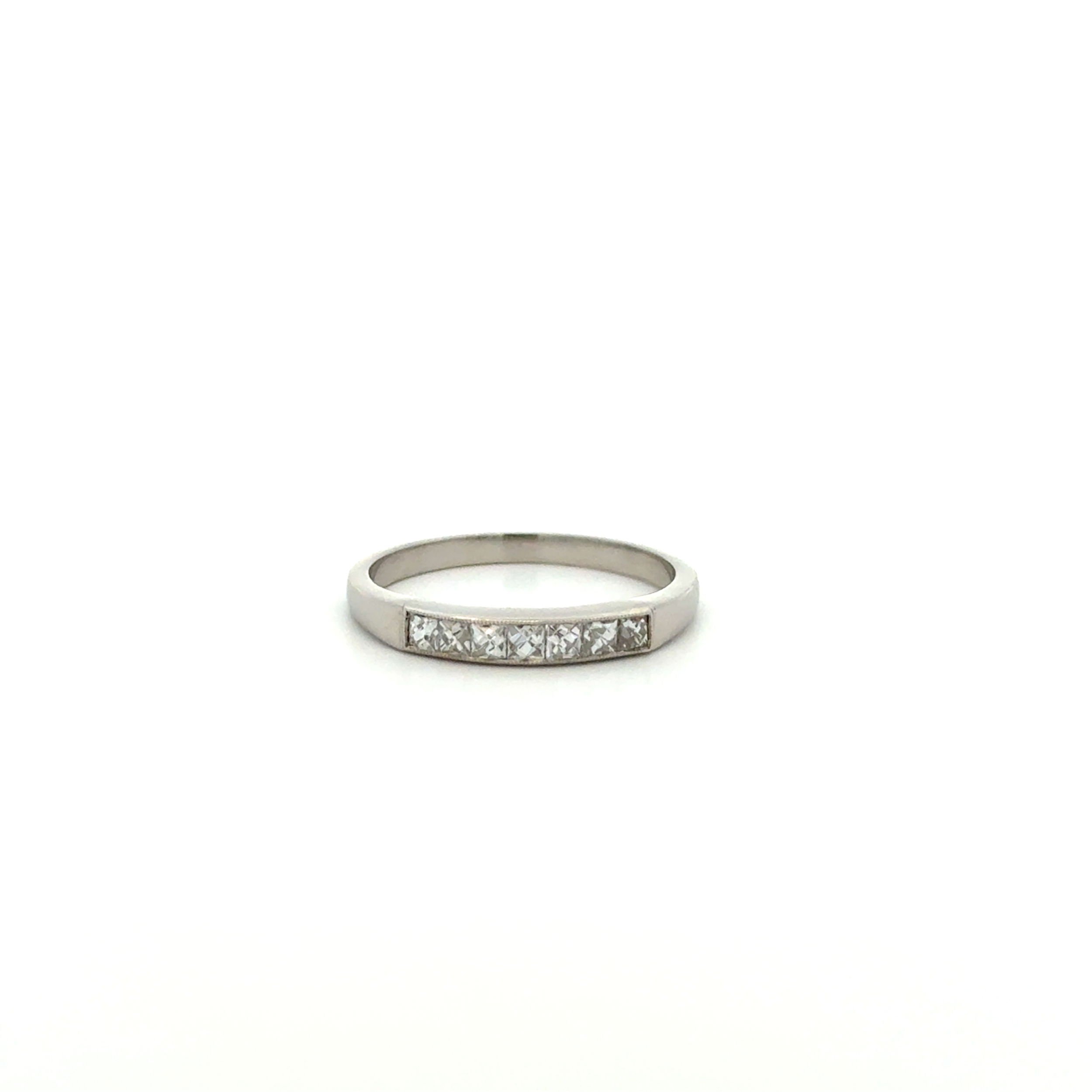 Estate French Cut Diamond Band