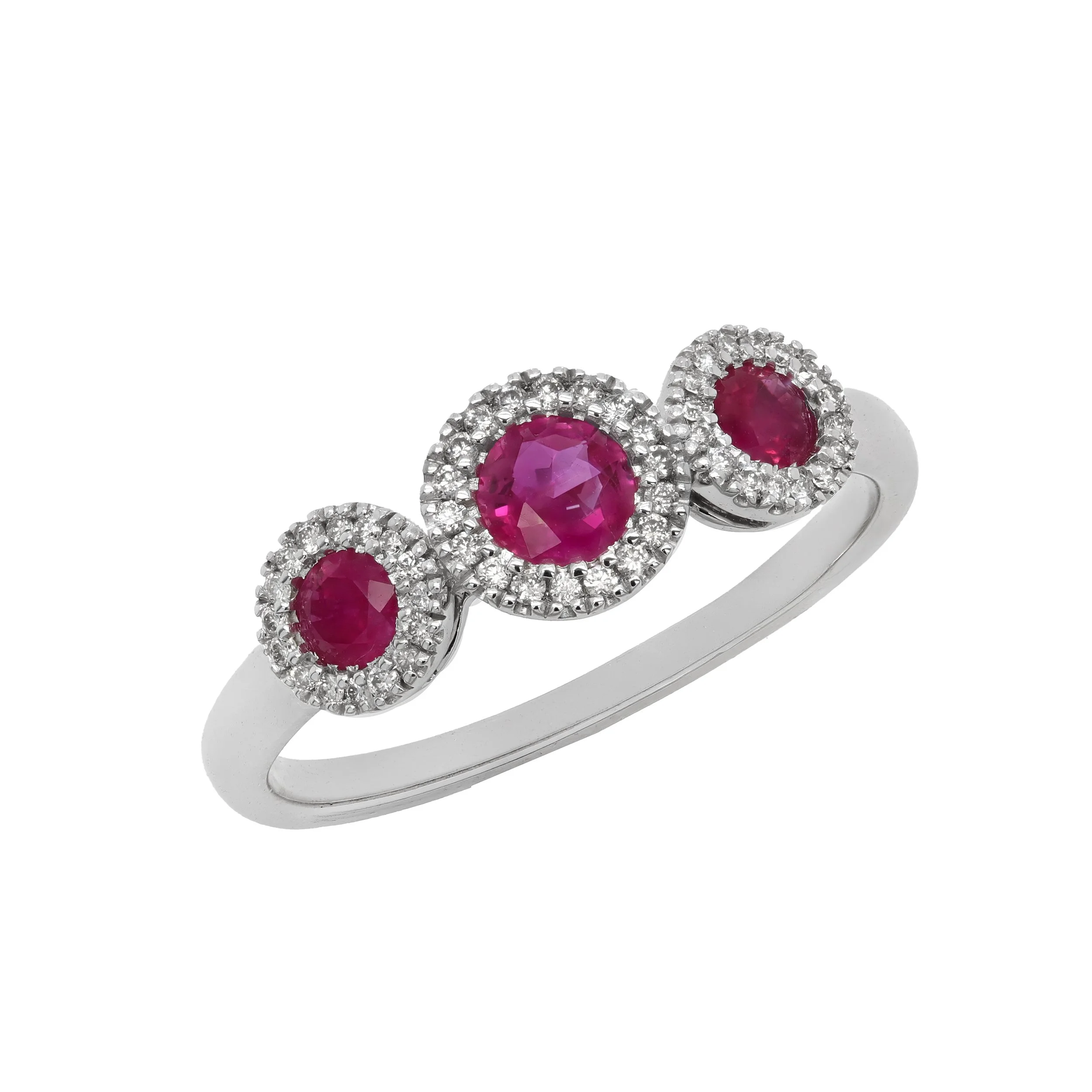 Ruby 3 Stone Ring