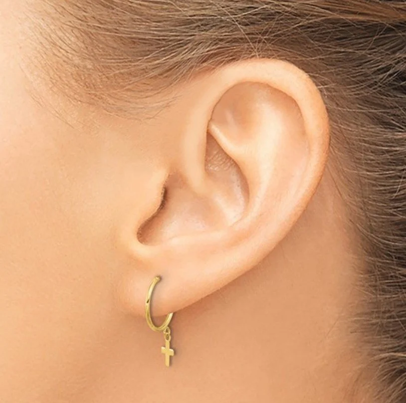 yellow gold hoop cross earrings.jpg
