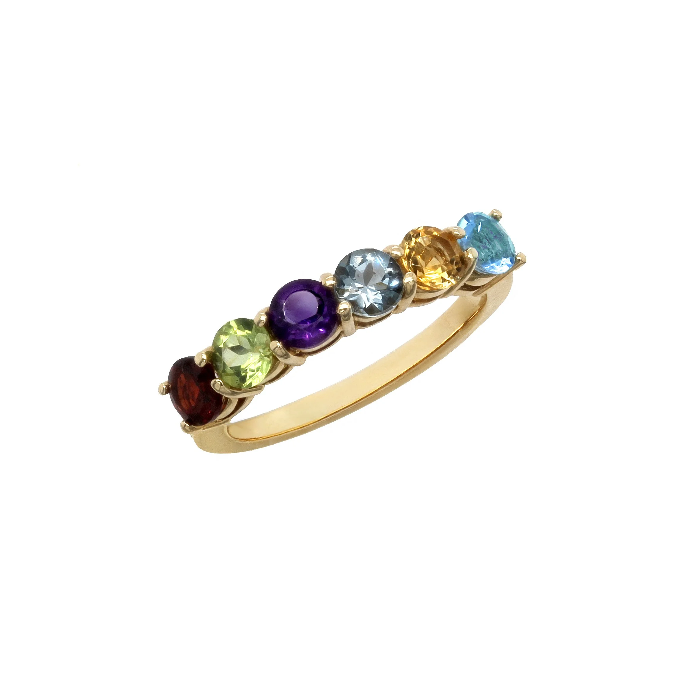Multi Gemstone 7 Stone Ring